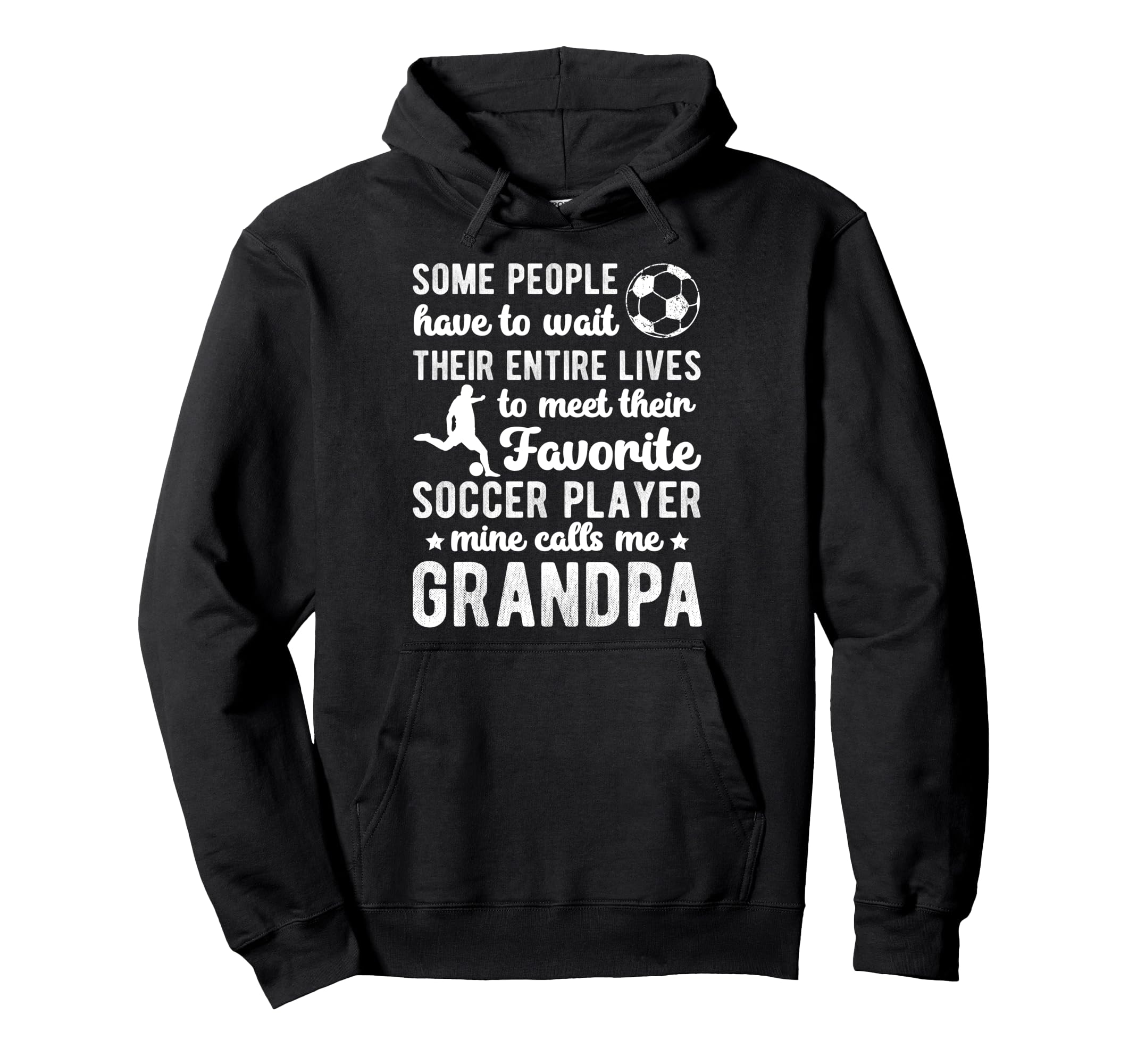 Soccer Grandpa Proud Grandpa Soccer Hoodie - Unique Graphic Men Women - T-Shirt, Sweatshirt, Hoodie