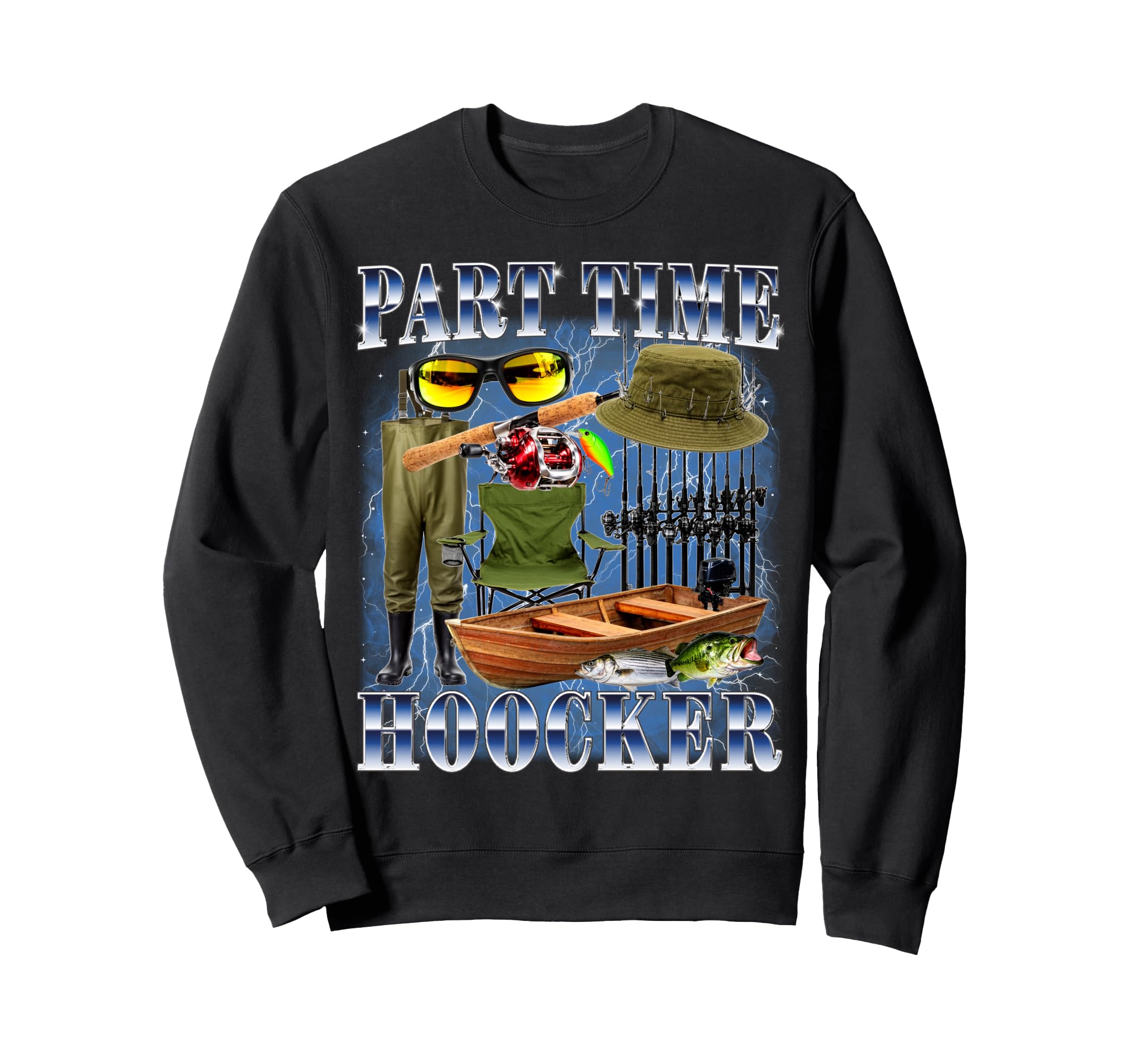 Part Time Hooker Bootleg 90S Sweatshirt - Novelty Apparel for Adults - T-Shirt, Sweatshirt, Hoodie