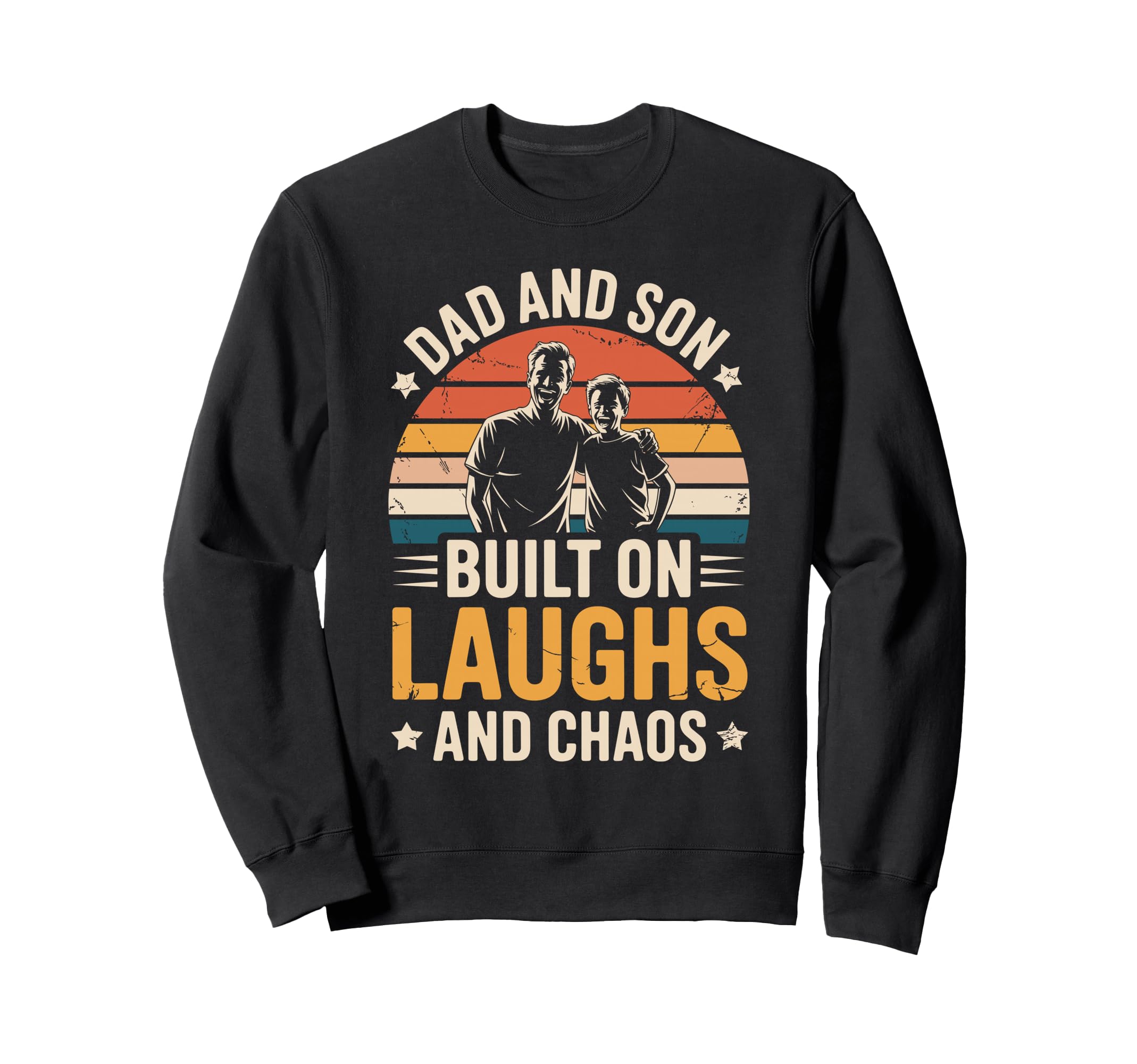 Dad And Son Built Laughs And Sweatshirt - Aesthetic Graphic Men Women - T-Shirt, Sweatshirt, Hoodie