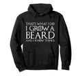 Hippie Grow Beard Know Things Dad Grandpa Hoodie - Graphic Print Unisex - T-Shirt, Sweatshirt, Hoodie
