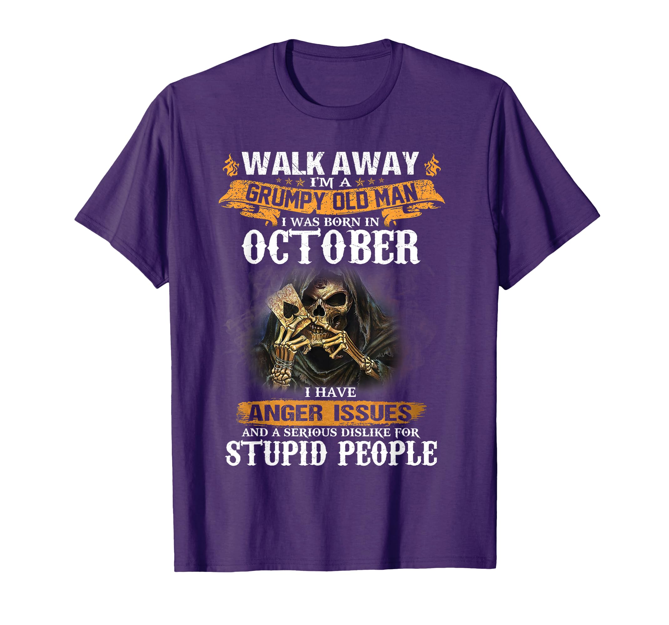 Walk Away Im Grumpy Old I Was Born T-Shirt - Aesthetic Graphic Unisex - T-Shirt, Sweatshirt, Hoodie