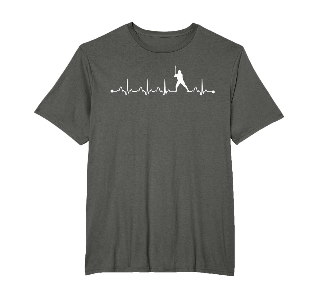 Baseball Heartbeat Ecg Baseball T-Shirt - Custom Art Print Men Women - T-Shirt, Sweatshirt, Hoodie