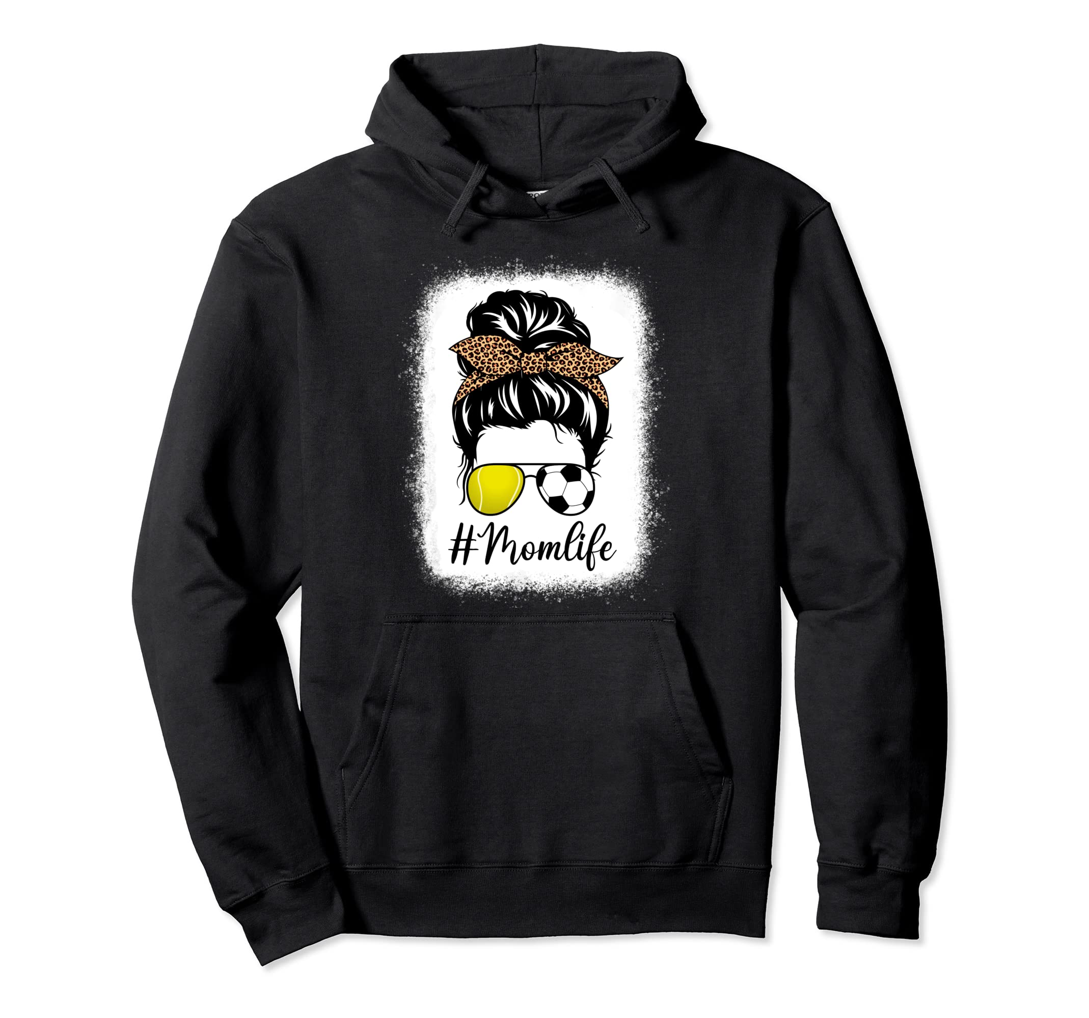 Mothers Day Soccer And Tennis Mom Life Hoodie - Trendy Graphic Unisex - T-Shirt, Sweatshirt, Hoodie