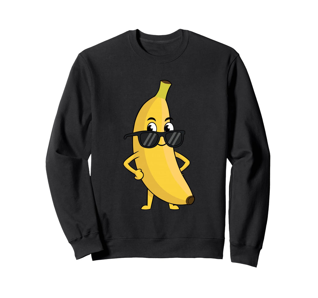 Sunglasses Banana Gift Sweatshirt - Unique Graphic for Adults - T-Shirt, Sweatshirt, Hoodie