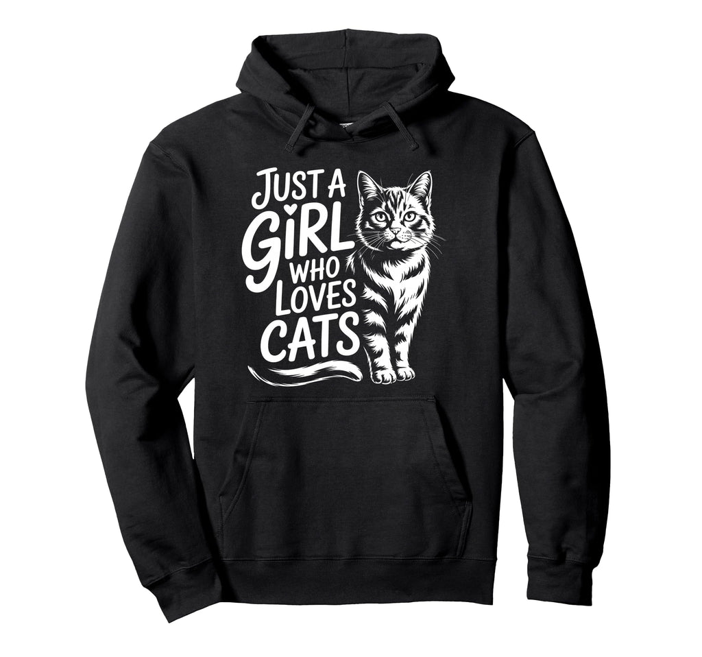 Just Who Loves Cats Hoodie - Custom Art Print for Adults - T-Shirt, Sweatshirt, Hoodie