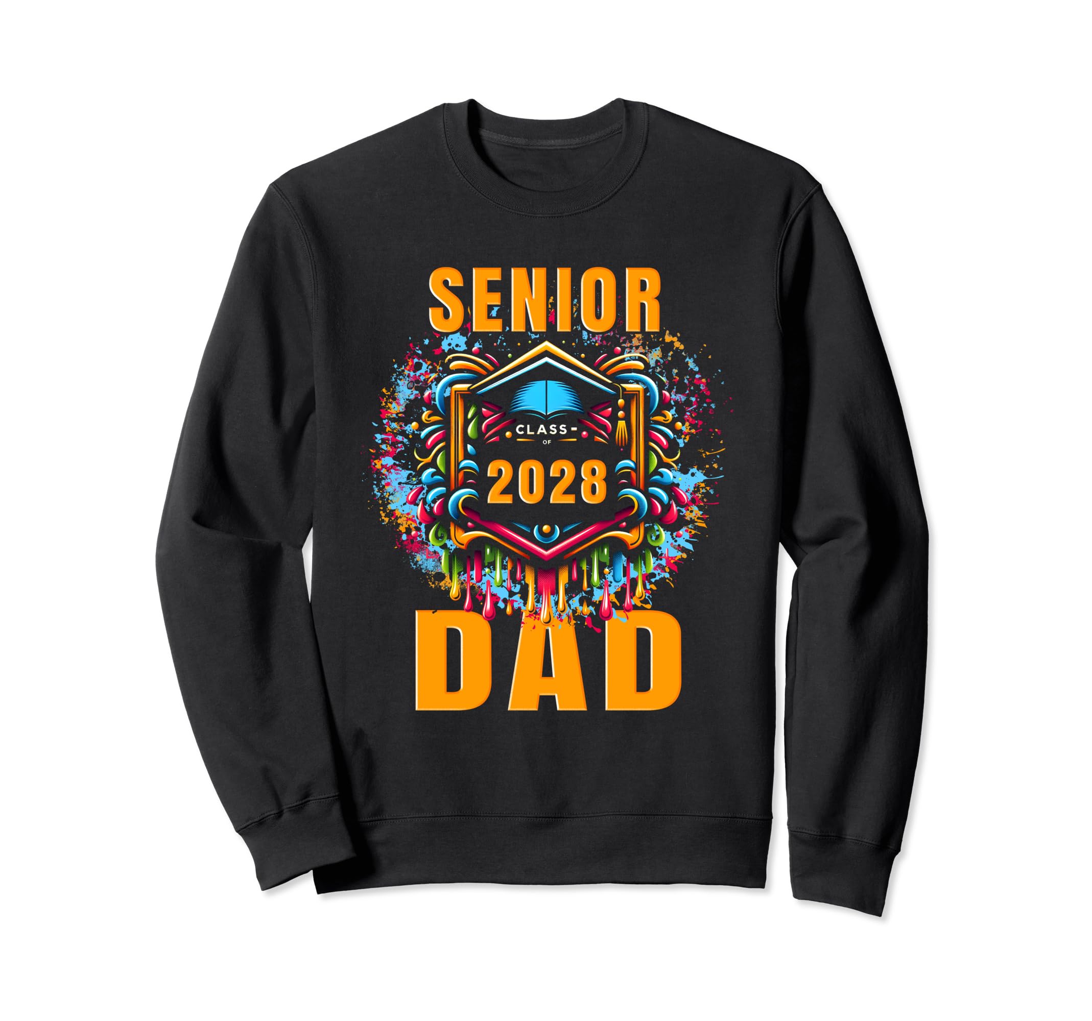Senior Dad 2028 Proud Dad Class 2028 Sweatshirt - Minimalist Print Unisex - T-Shirt, Sweatshirt, Hoodie