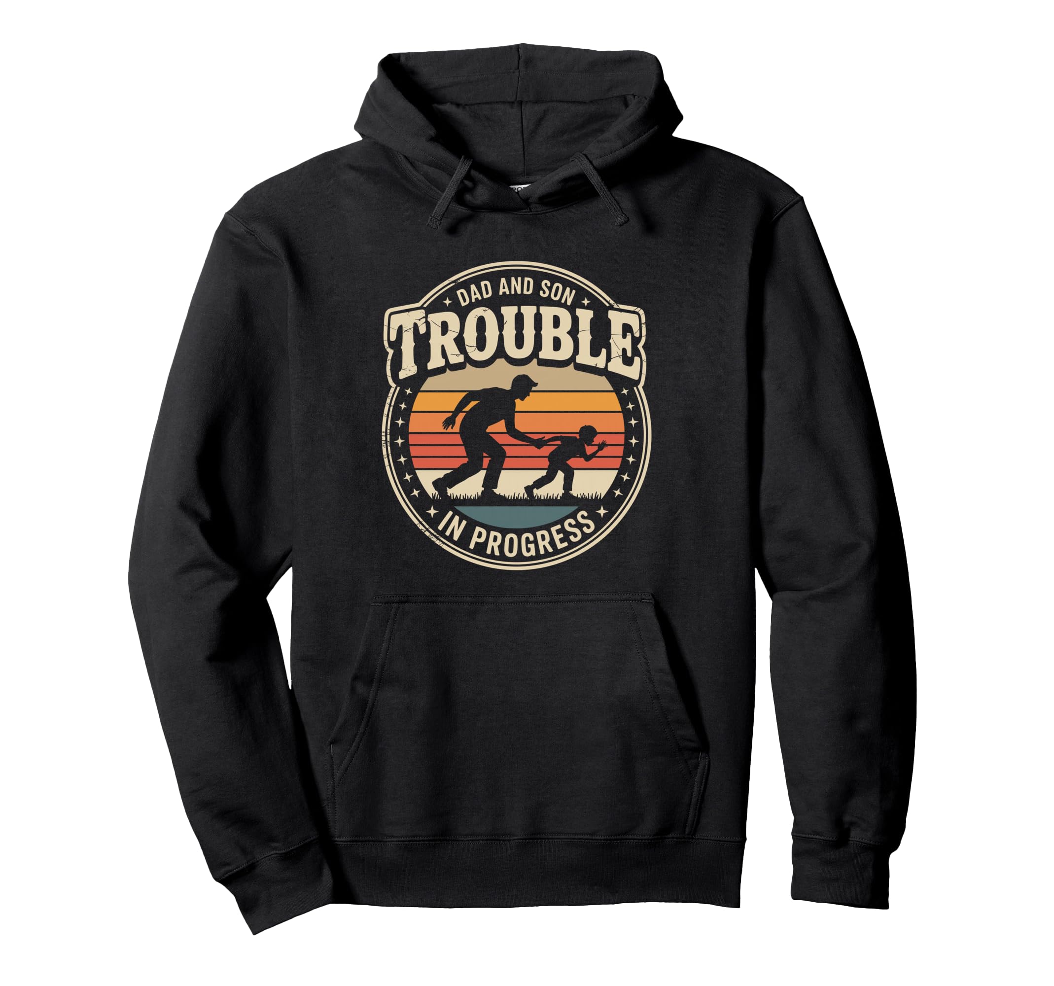 Dad And Son Trouble Progress Father And Hoodie - Unique Graphic Men Women - T-Shirt, Sweatshirt, Hoodie