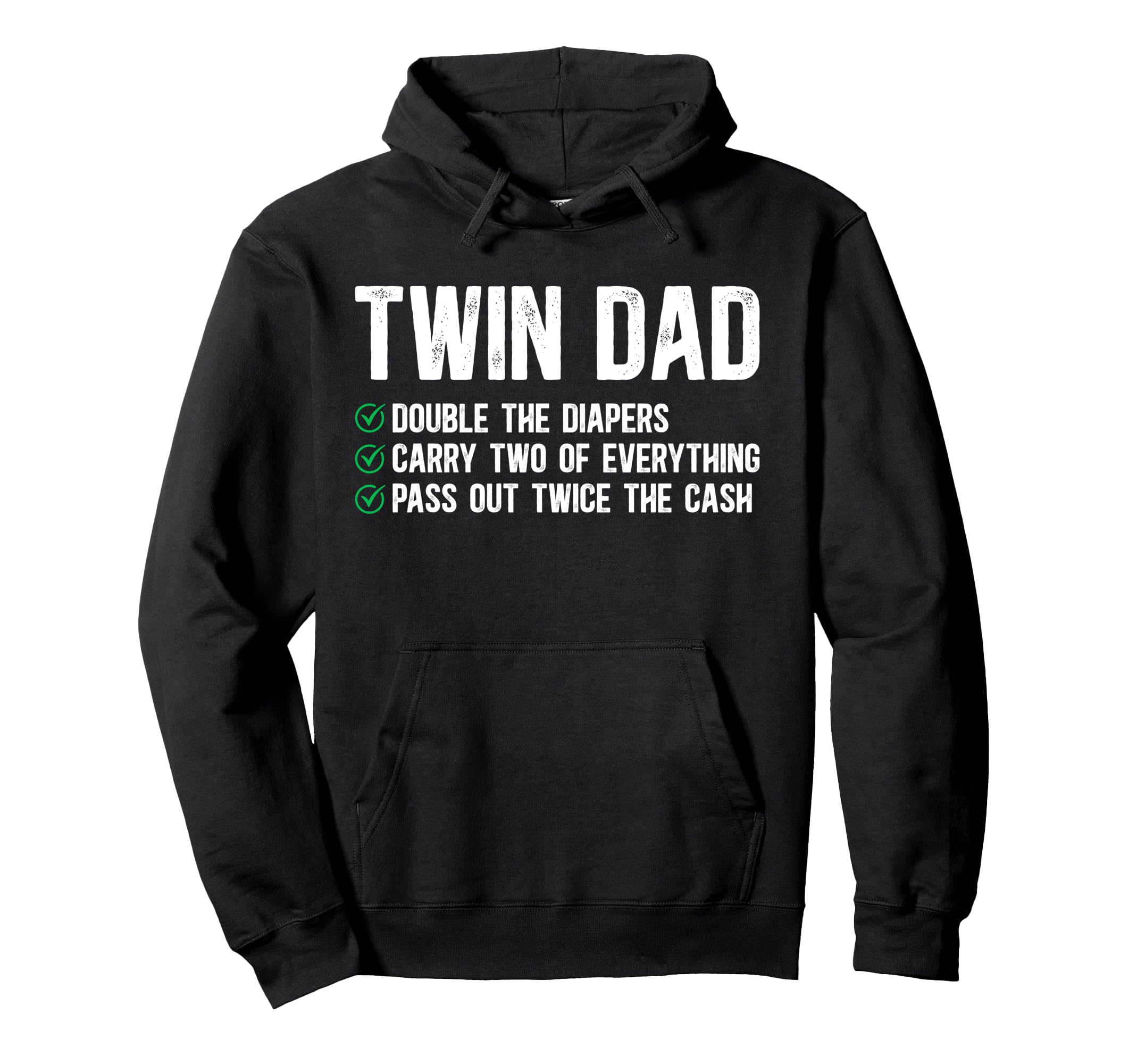 Twin Dad Funny Dad Twins Twin Father Hoodie - Trendy Graphic Men Women - T-Shirt, Sweatshirt, Hoodie