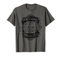 Awesome Like My Daughter Funny Fathers Day T-Shirt - Graphic Print Unisex - T-Shirt, Sweatshirt, Hoodie