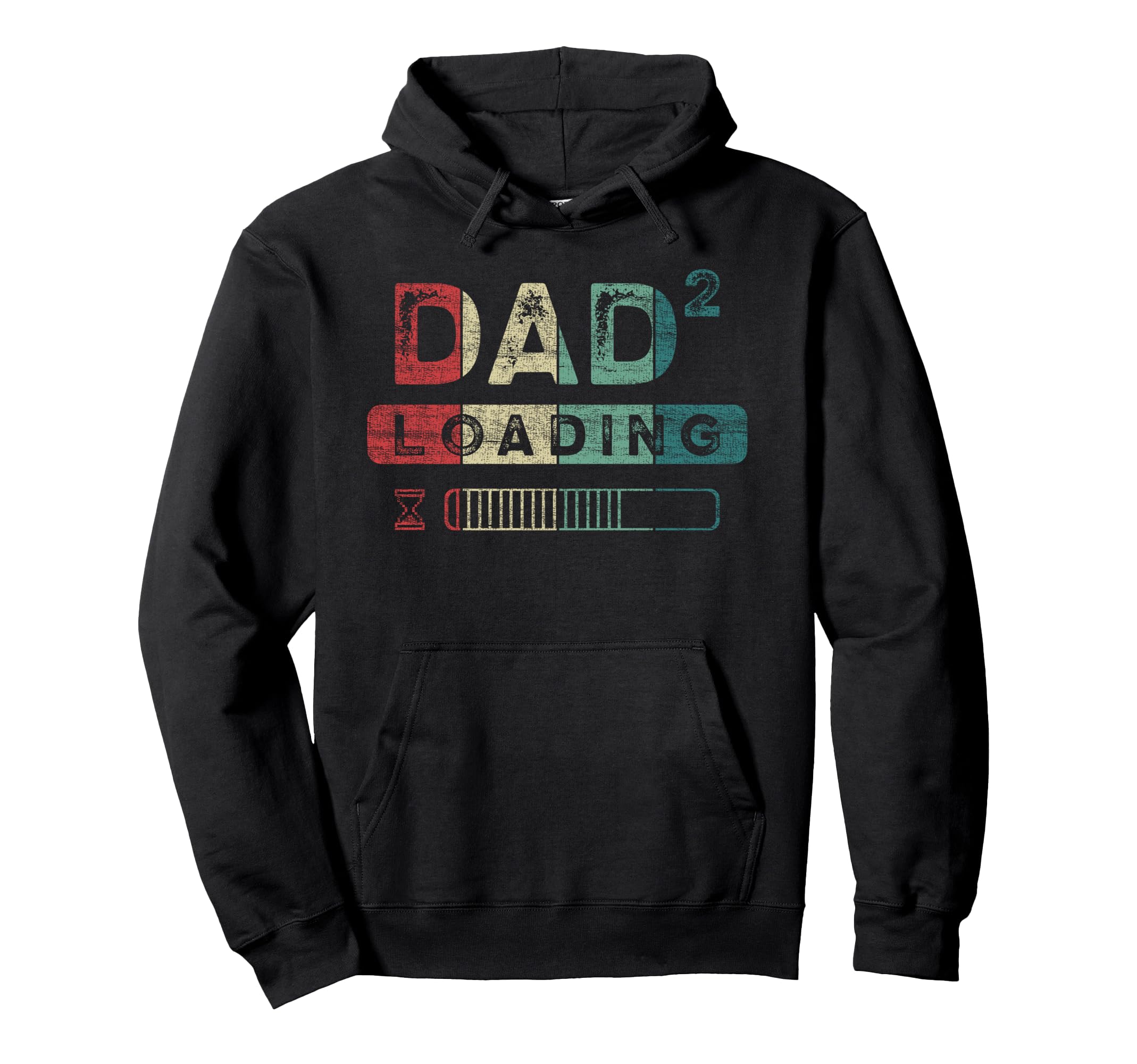 Dad To Be Twins 2Nd Child Dad To Power 2 Hoodie - Minimalist Print Unisex - T-Shirt, Sweatshirt, Hoodie