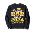Proud Dad Pre K School Graduate Sweatshirt - Custom Art Print Men Women - T-Shirt, Sweatshirt, Hoodie