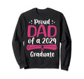 Proud Dad Class 2024 Graduate Senior Sweatshirt - Graphic Print for Adults - T-Shirt, Sweatshirt, Hoodie