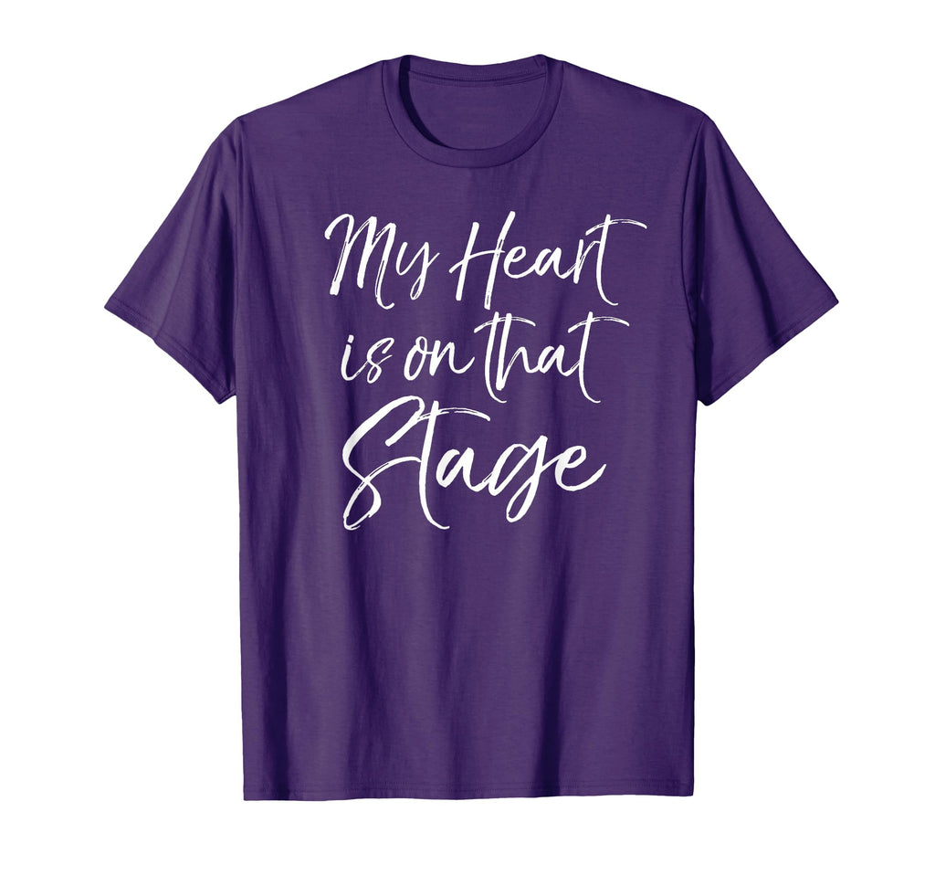 Dance Parents Mom Dad My Heart Is T-Shirt - Minimalist Print Men Women - T-Shirt, Sweatshirt, Hoodie
