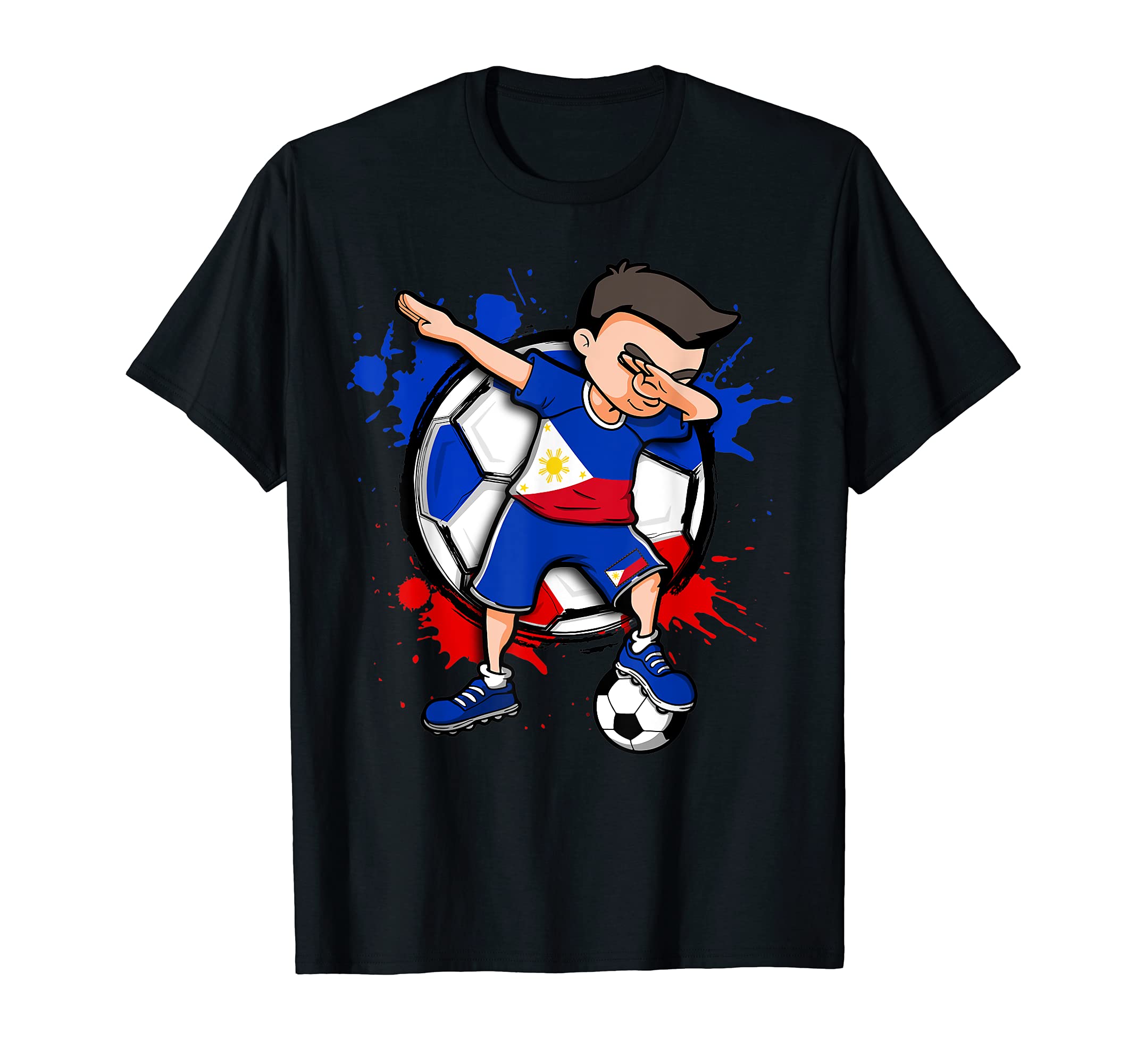 Dabbing Soccer Philippines Football T-Shirt - Fun Novelty Design Unisex - T-Shirt, Sweatshirt, Hoodie