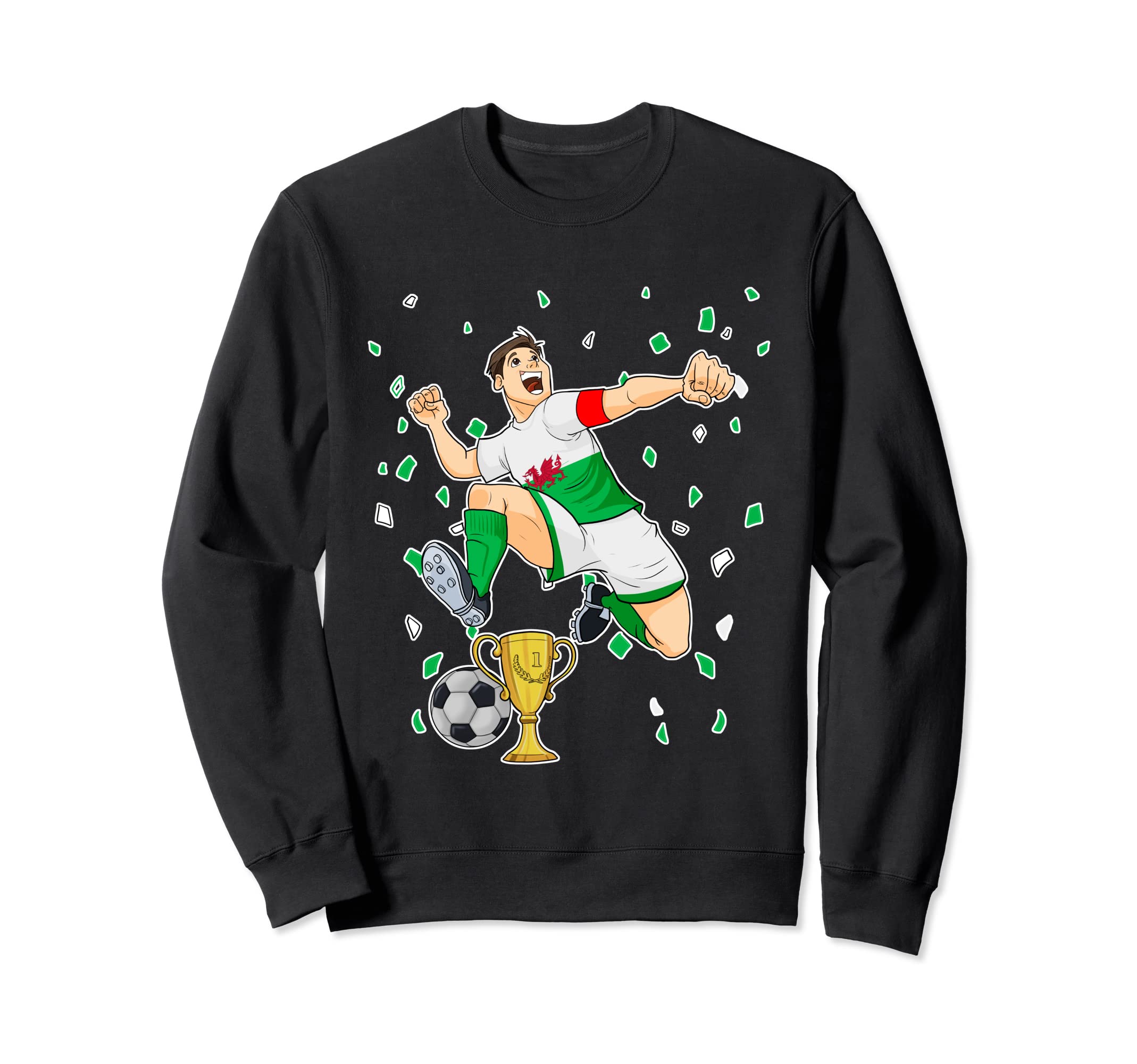 Welsh Soccer Gifts Soccer Sweatshirt - Aesthetic Graphic for Adults - T-Shirt, Sweatshirt, Hoodie