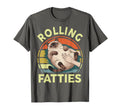Chonky Cat Rolling Fatties Fat Siamese T-Shirt - Unique Graphic for Adults - T-Shirt, Sweatshirt, Hoodie