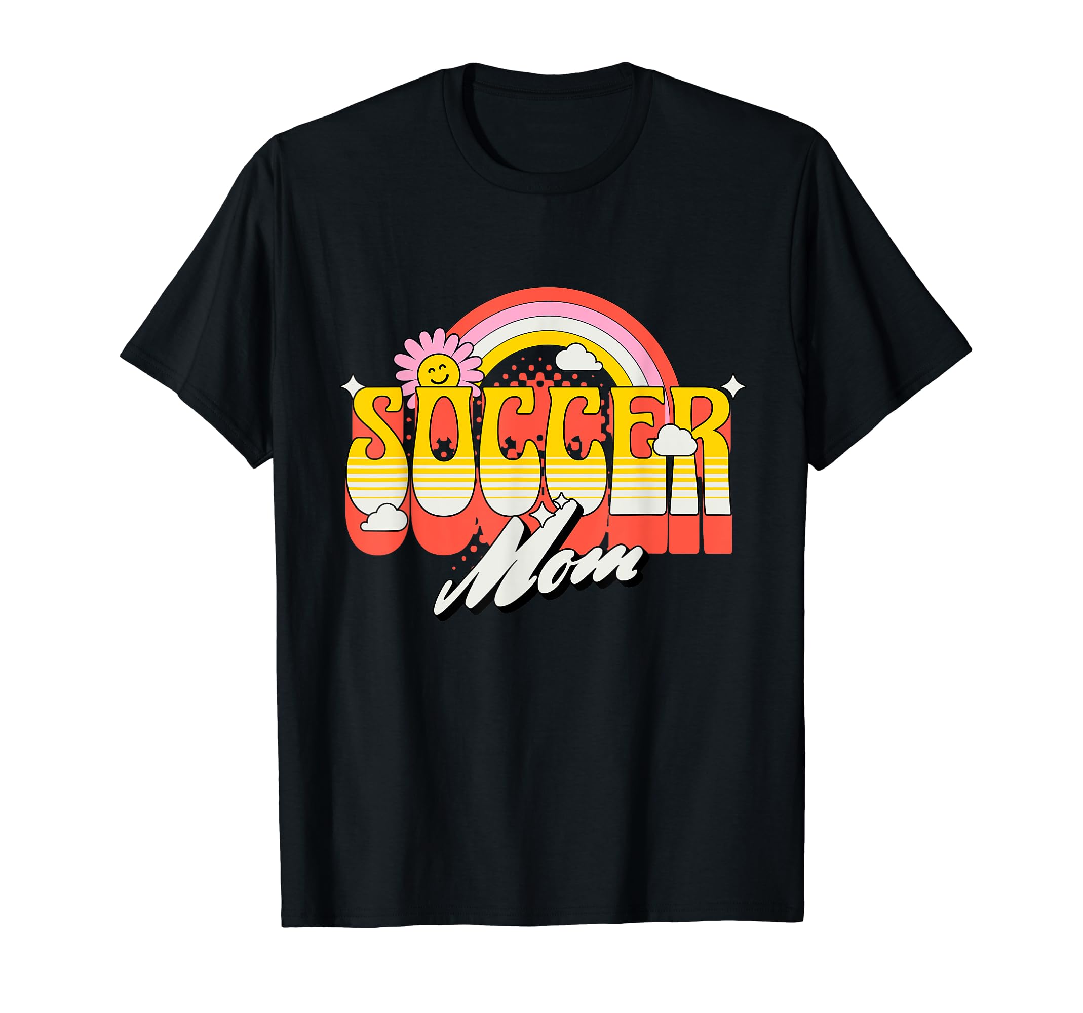 Soccer Mom Groovy Soccer Fan T-Shirt - Aesthetic Graphic Men Women - T-Shirt, Sweatshirt, Hoodie