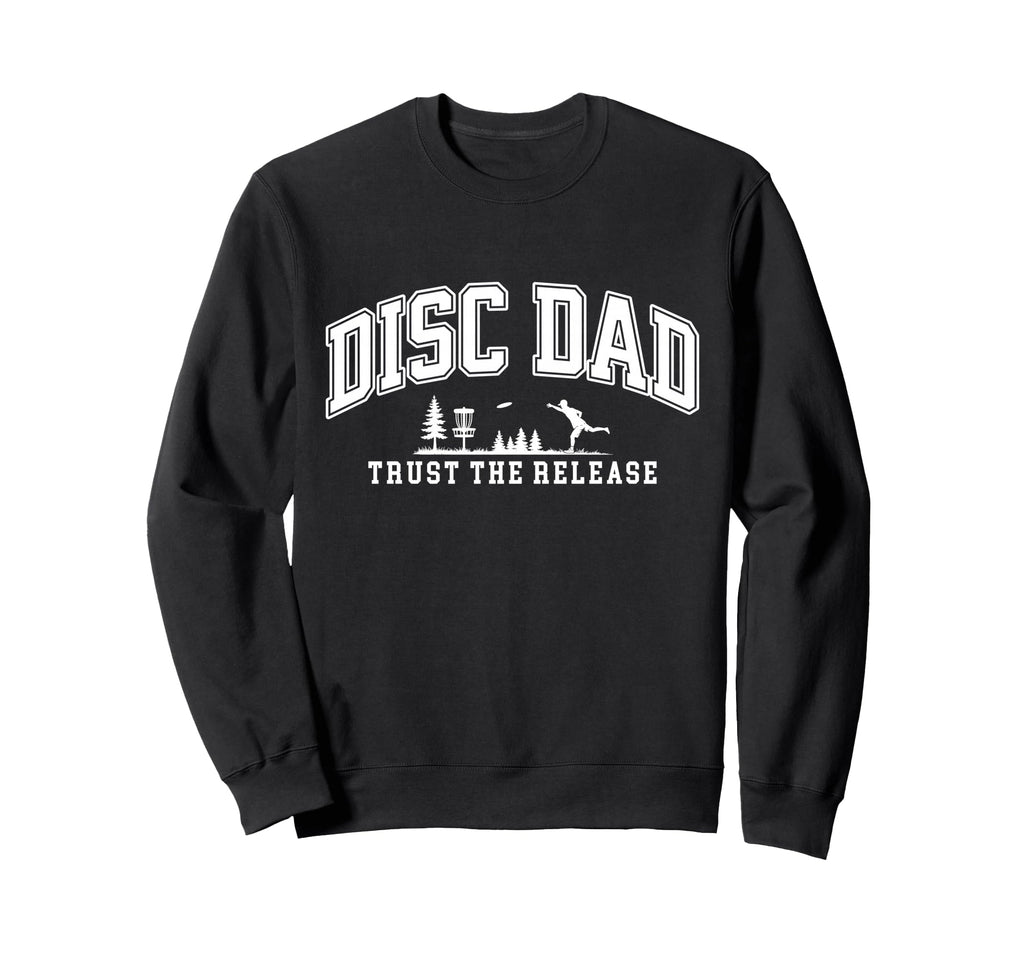 Disc Golf Disc Dad Father Player Sweatshirt - Minimalist Print for Adults - T-Shirt, Sweatshirt, Hoodie