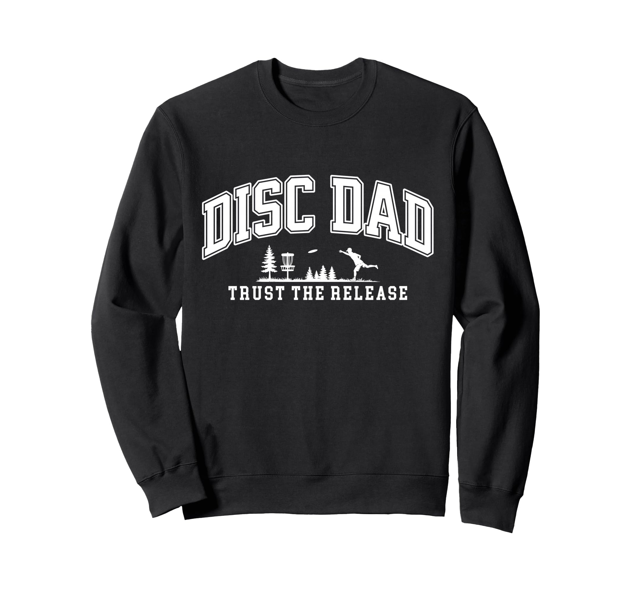 Disc Golf Disc Dad Father Player Sweatshirt - Minimalist Print for Adults - T-Shirt, Sweatshirt, Hoodie