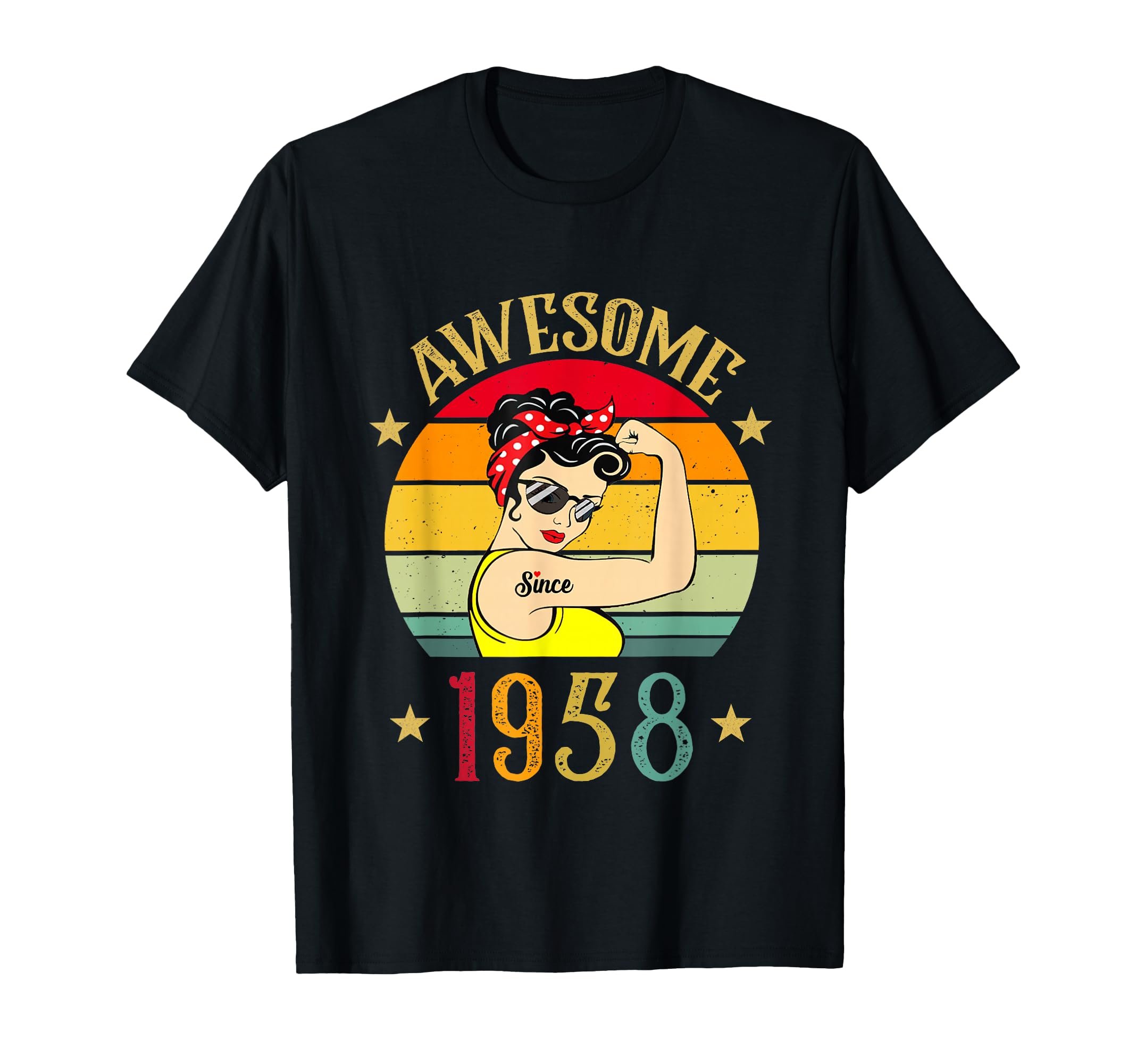 1958 Birthday Gifts 68 Year Old Born T-Shirt - Aesthetic Graphic Men Women - T-Shirt, Sweatshirt, Hoodie
