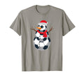 Soccer Player Snowman Soccer T-Shirt - Casual Everyday Wear for Adults - T-Shirt, Sweatshirt, Hoodie