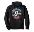 Soccer Moms Club Iced Coffee Cleats Hoodie - Minimalist Print for Adults - T-Shirt, Sweatshirt, Hoodie