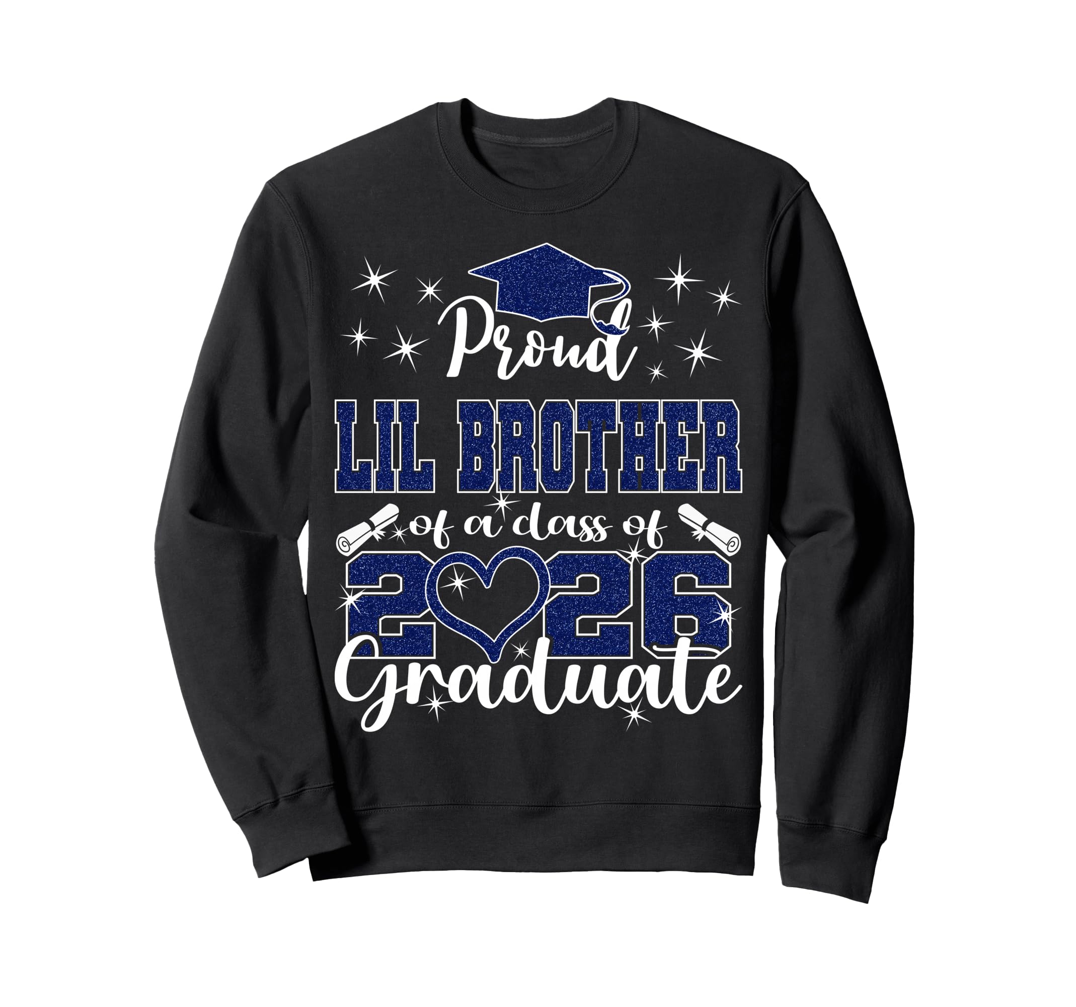 Super Proud Little Brother 2026 Sweatshirt - Fun Novelty Design Men Women - T-Shirt, Sweatshirt, Hoodie