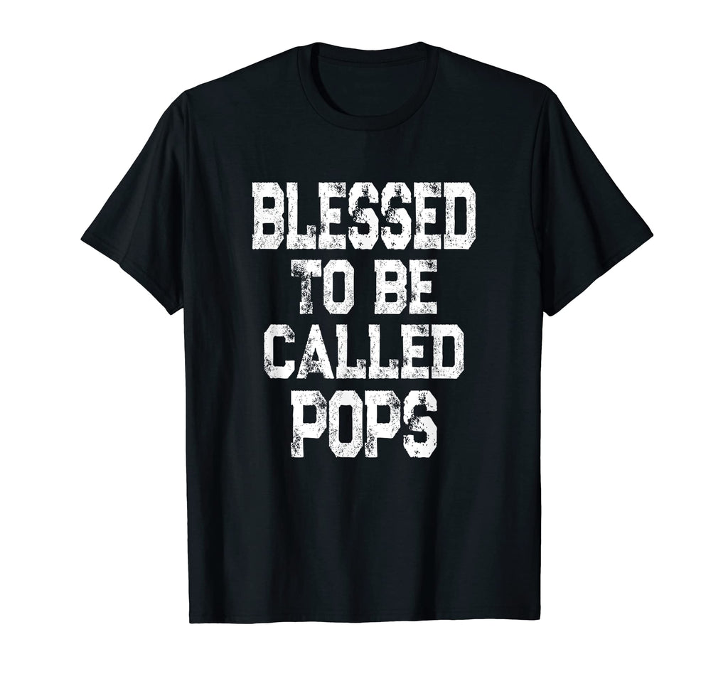 Mens Blessed To Be Called Pops Grandpa T-Shirt - Unique Graphic Men Women - T-Shirt, Sweatshirt, Hoodie