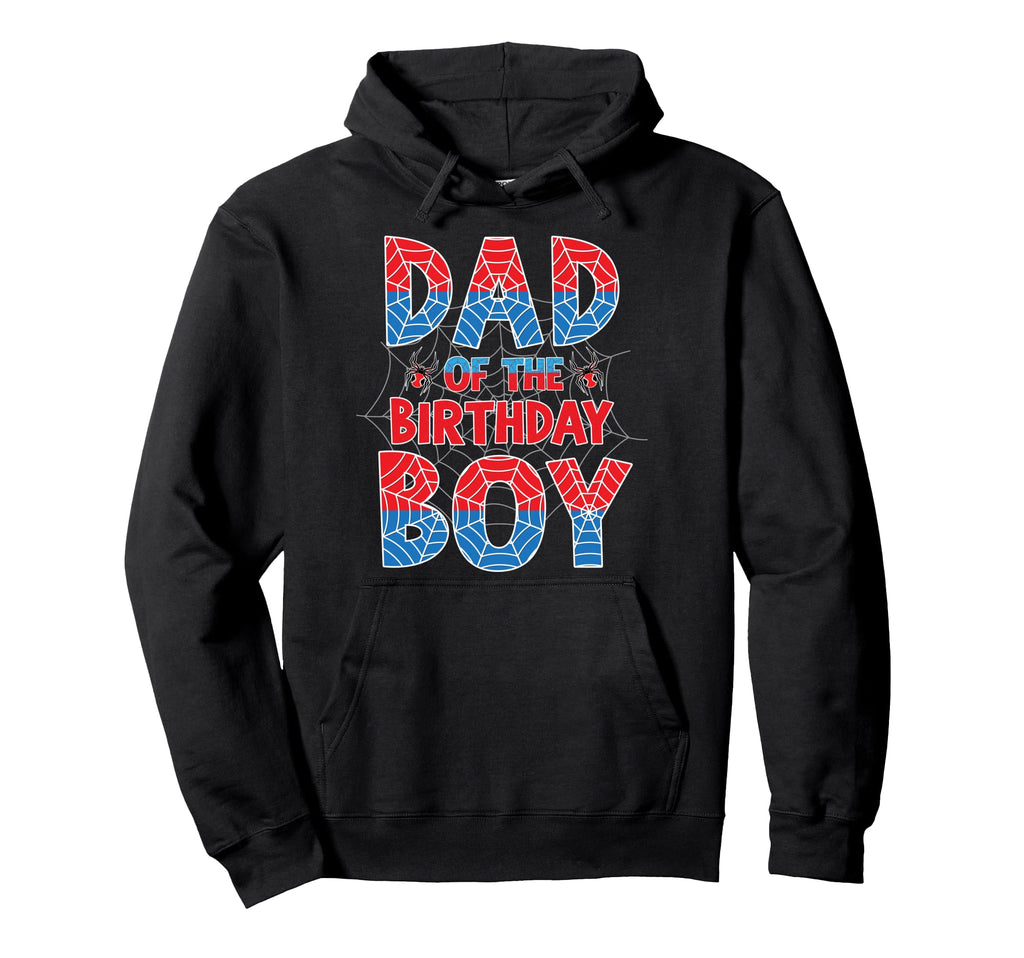 Spider Web Dad Birthday Family Matching Party Hoodie - Graphic Print Unisex - T-Shirt, Sweatshirt, Hoodie