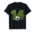 Number 14 Years Soccer 14Th Birthday T-Shirt - Unique Graphic Unisex - T-Shirt, Sweatshirt, Hoodie