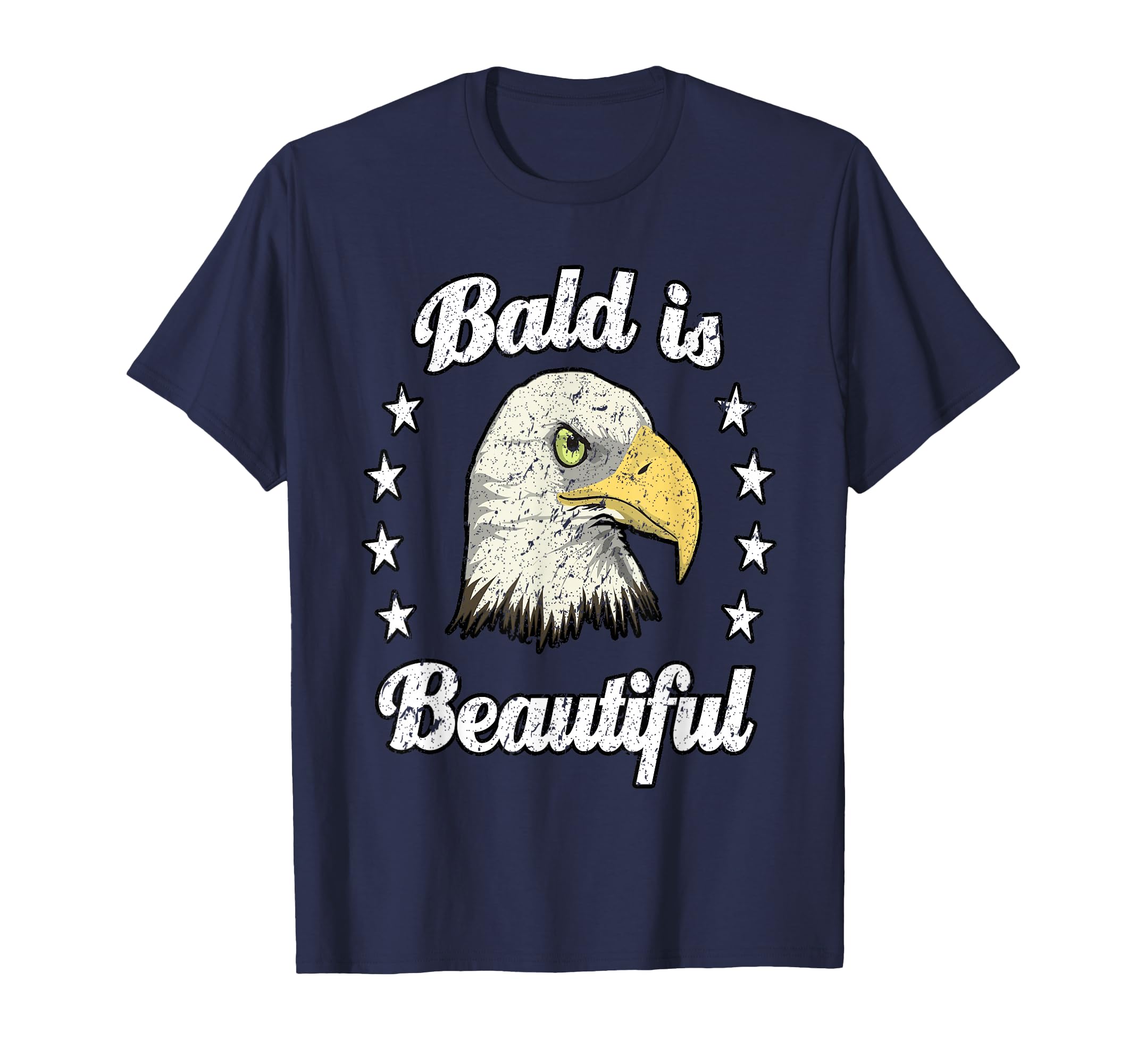 Funny Bald Is Beautiful Dad T-Shirt - Graphic Print for Adults - T-Shirt, Sweatshirt, Hoodie
