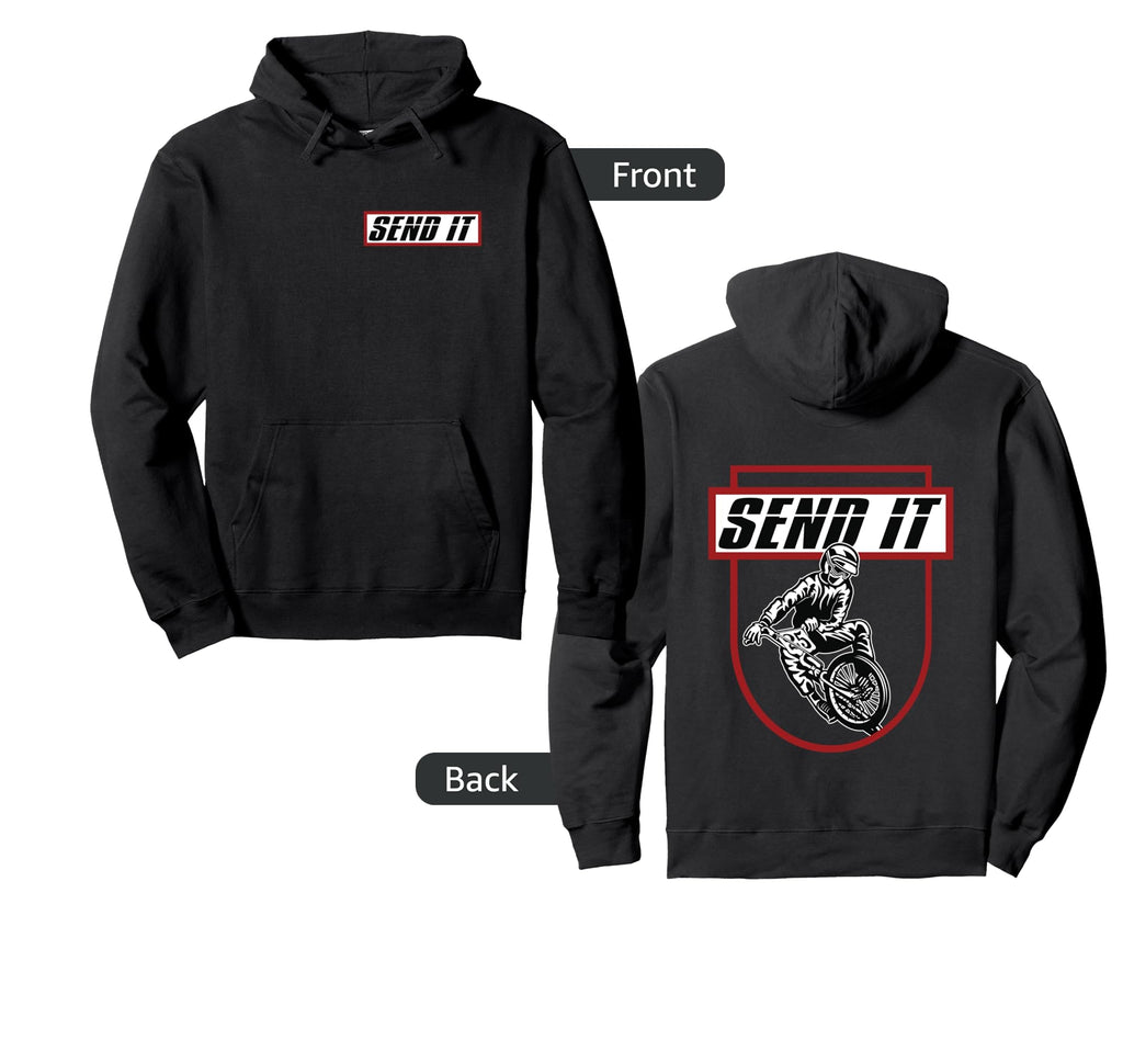 Send It Dirt Bike Bmx Offroad Gift Hoodie - Trendy Graphic Unisex - T-Shirt, Sweatshirt, Hoodie