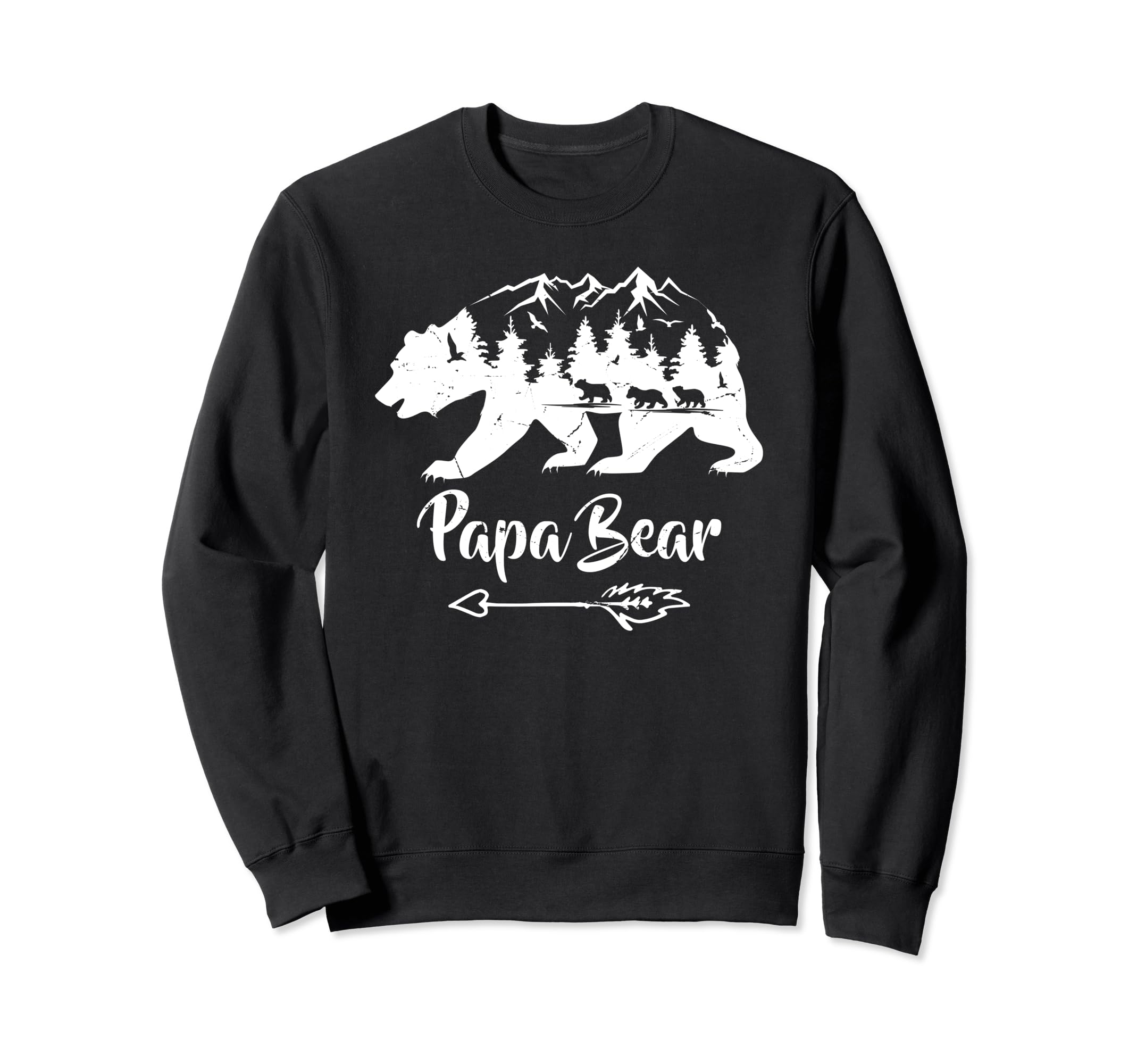 Papabear Papa Bear Daddy Dad Sweatshirt - Casual Everyday Wear for Adults - T-Shirt, Sweatshirt, Hoodie