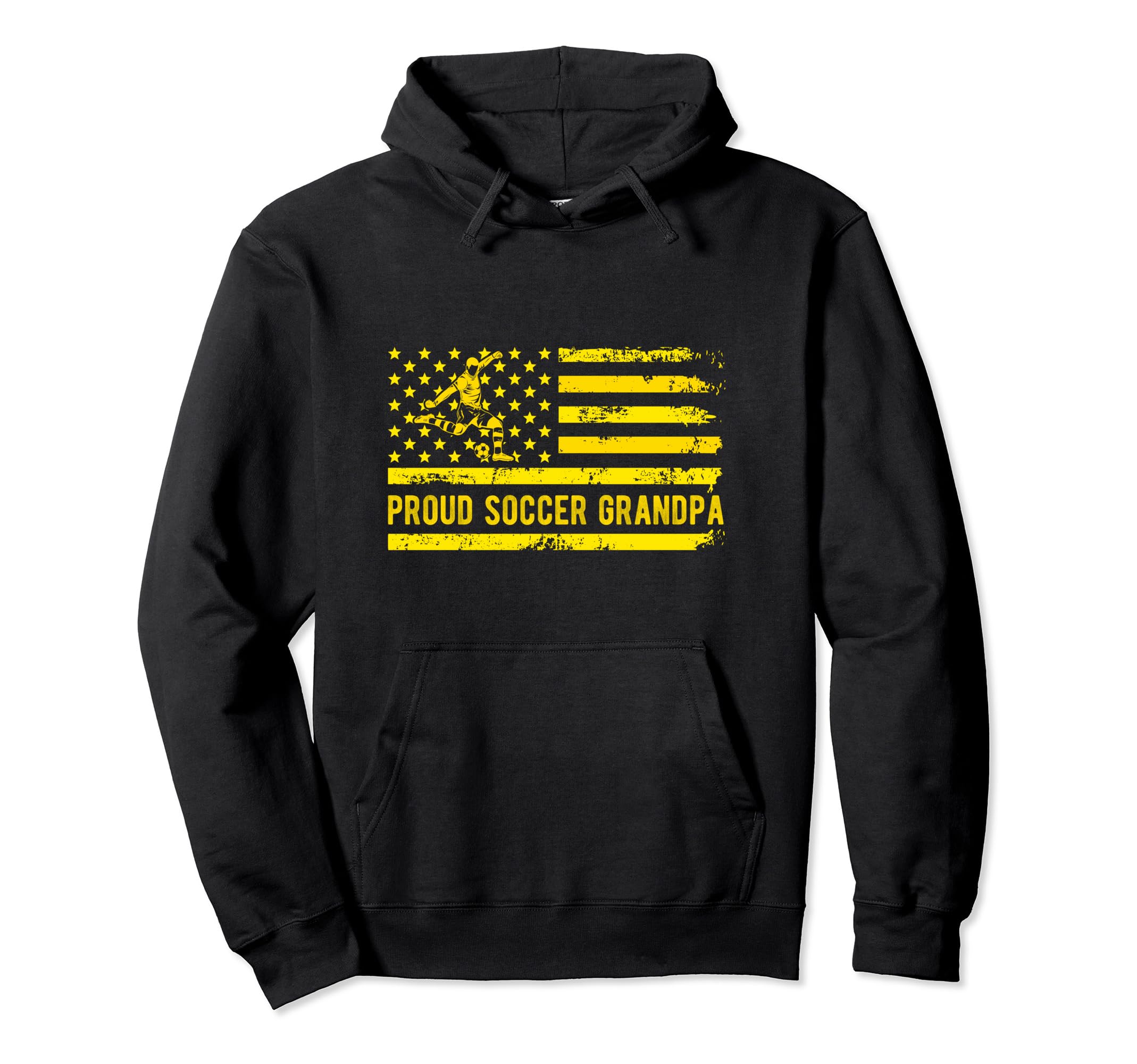 Proud Soccer Grandpa Usa Flag Family Hoodie - Minimalist Print Unisex - T-Shirt, Sweatshirt, Hoodie