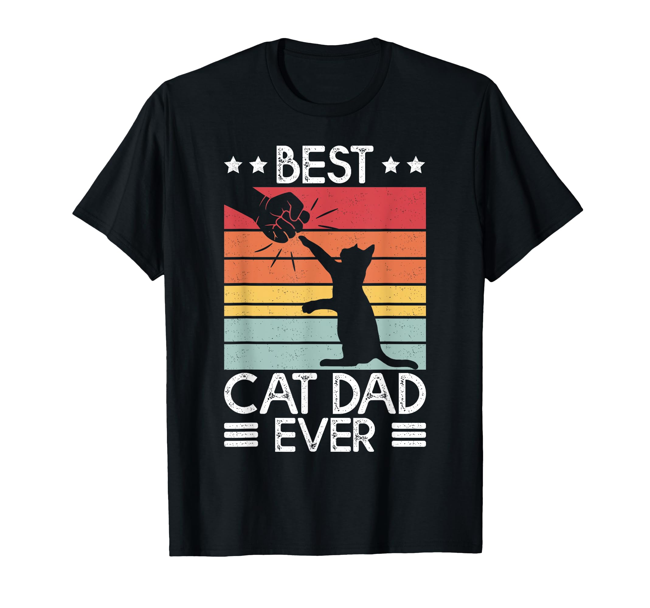 Cat Dad Best Cat Dad Ever Funny T-Shirt - Casual Everyday Wear for Adults - T-Shirt, Sweatshirt, Hoodie