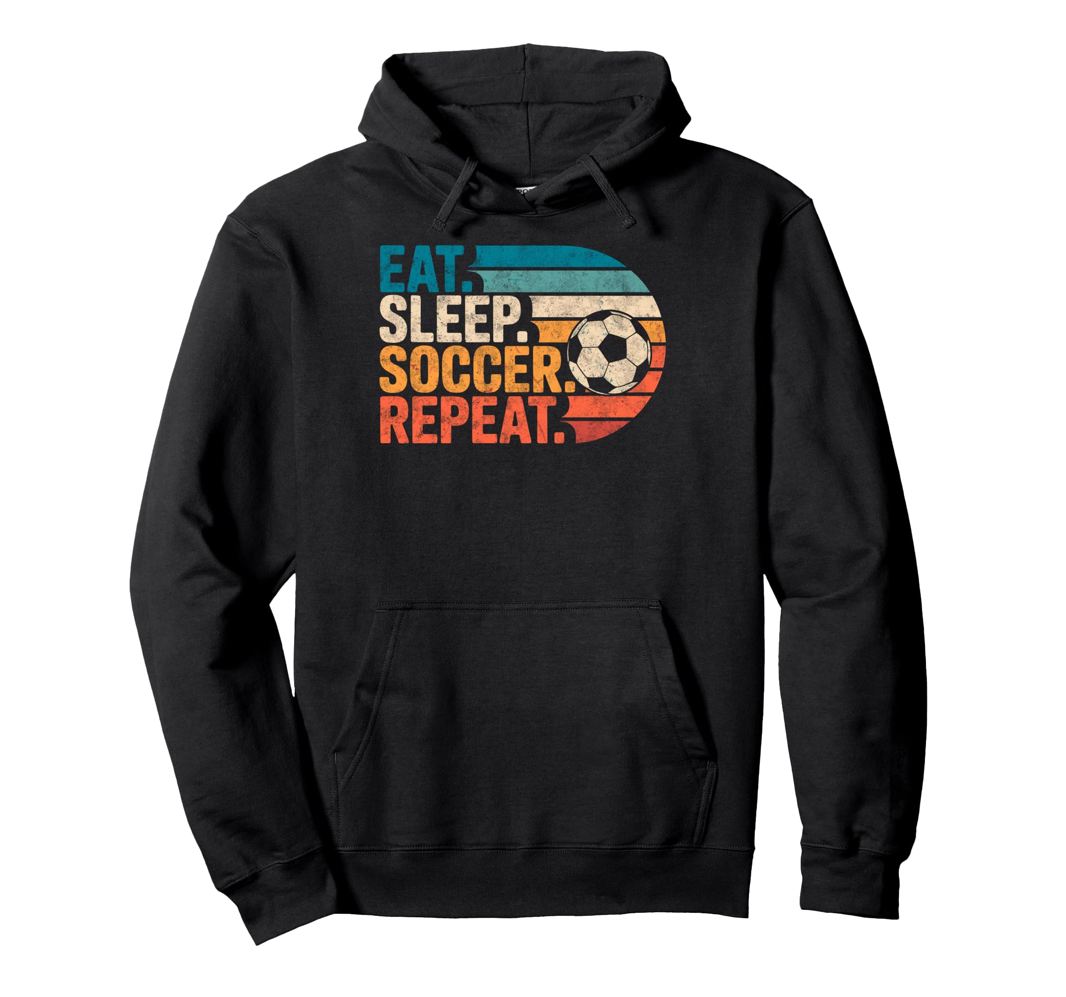 Eat Sleep Soccer Repet Goalie Player Fan Hoodie - Unique Graphic Unisex - T-Shirt, Sweatshirt, Hoodie