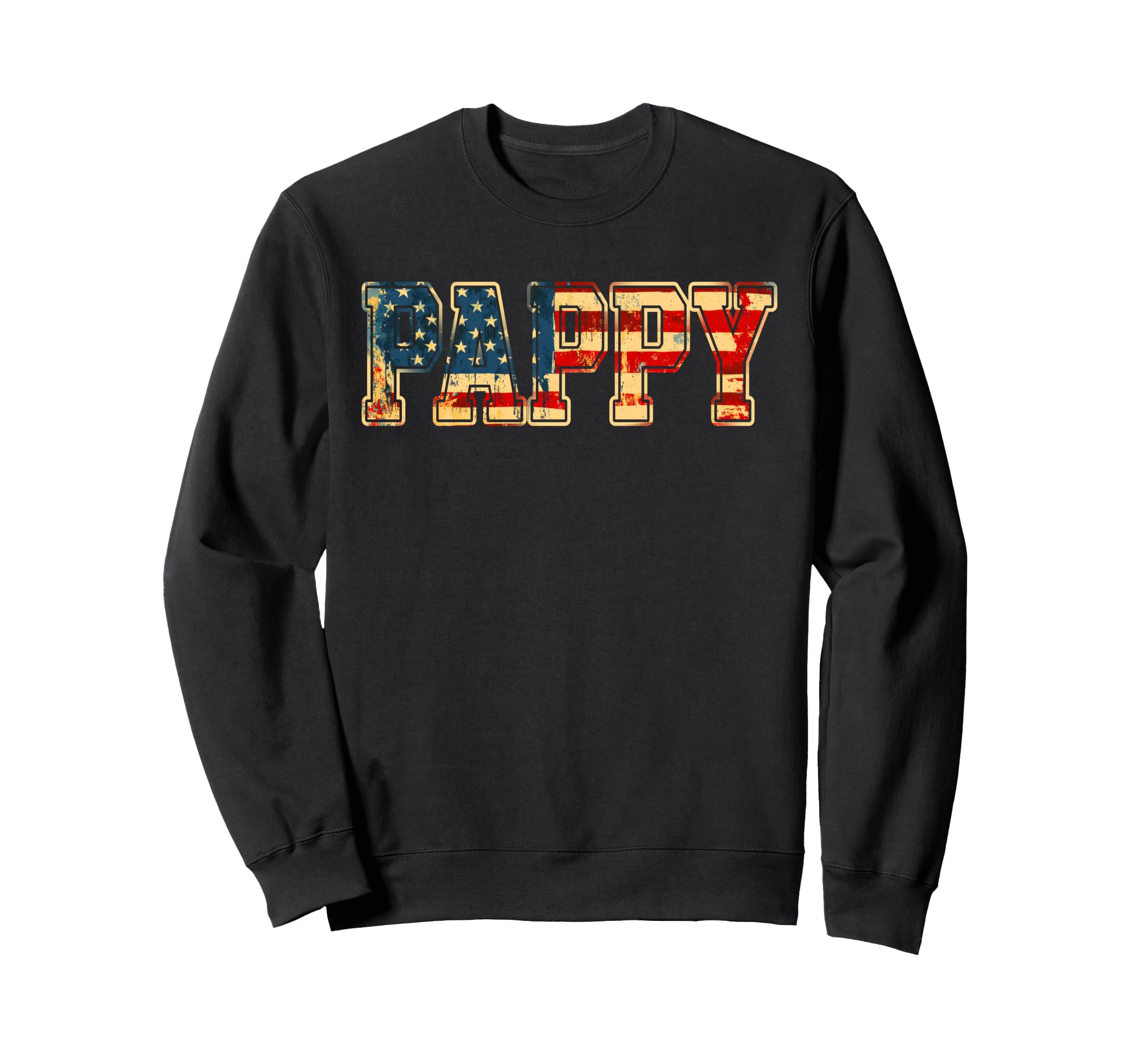 Pappy Usa Flag Fathers Day Sweatshirt - Minimalist Print for Adults - T-Shirt, Sweatshirt, Hoodie