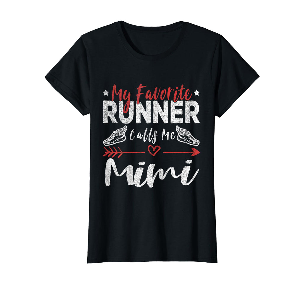 My Favorite Runner Calls Me Mimi Runner T-Shirt - Custom Art Print Unisex - T-Shirt, Sweatshirt, Hoodie