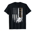 Baseball Coach American Flag T-Shirt - Aesthetic Graphic for Adults - T-Shirt, Sweatshirt, Hoodie