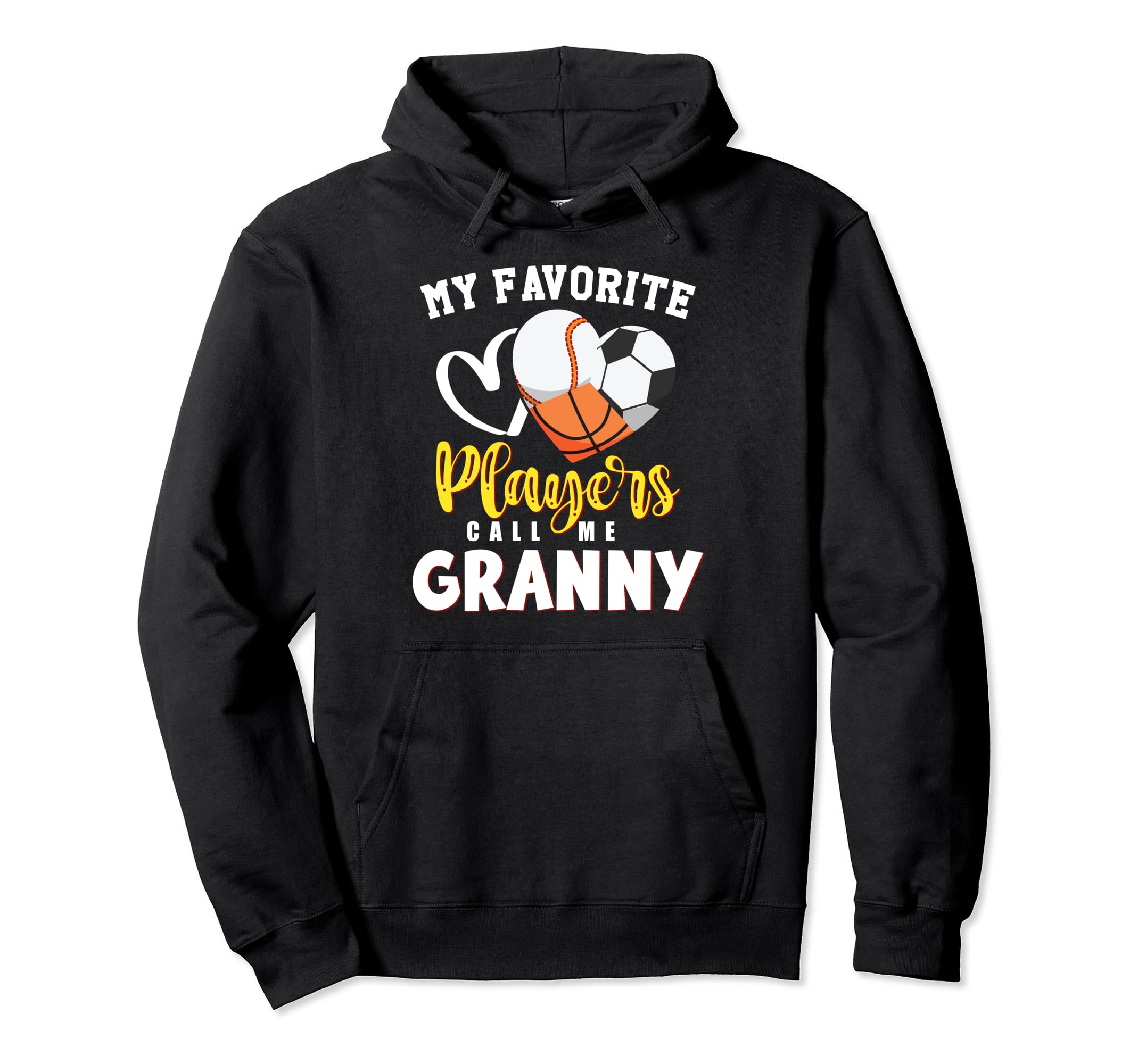 Granny My Favorite Baseball Soccer Hoodie - Minimalist Print Unisex - T-Shirt, Sweatshirt, Hoodie