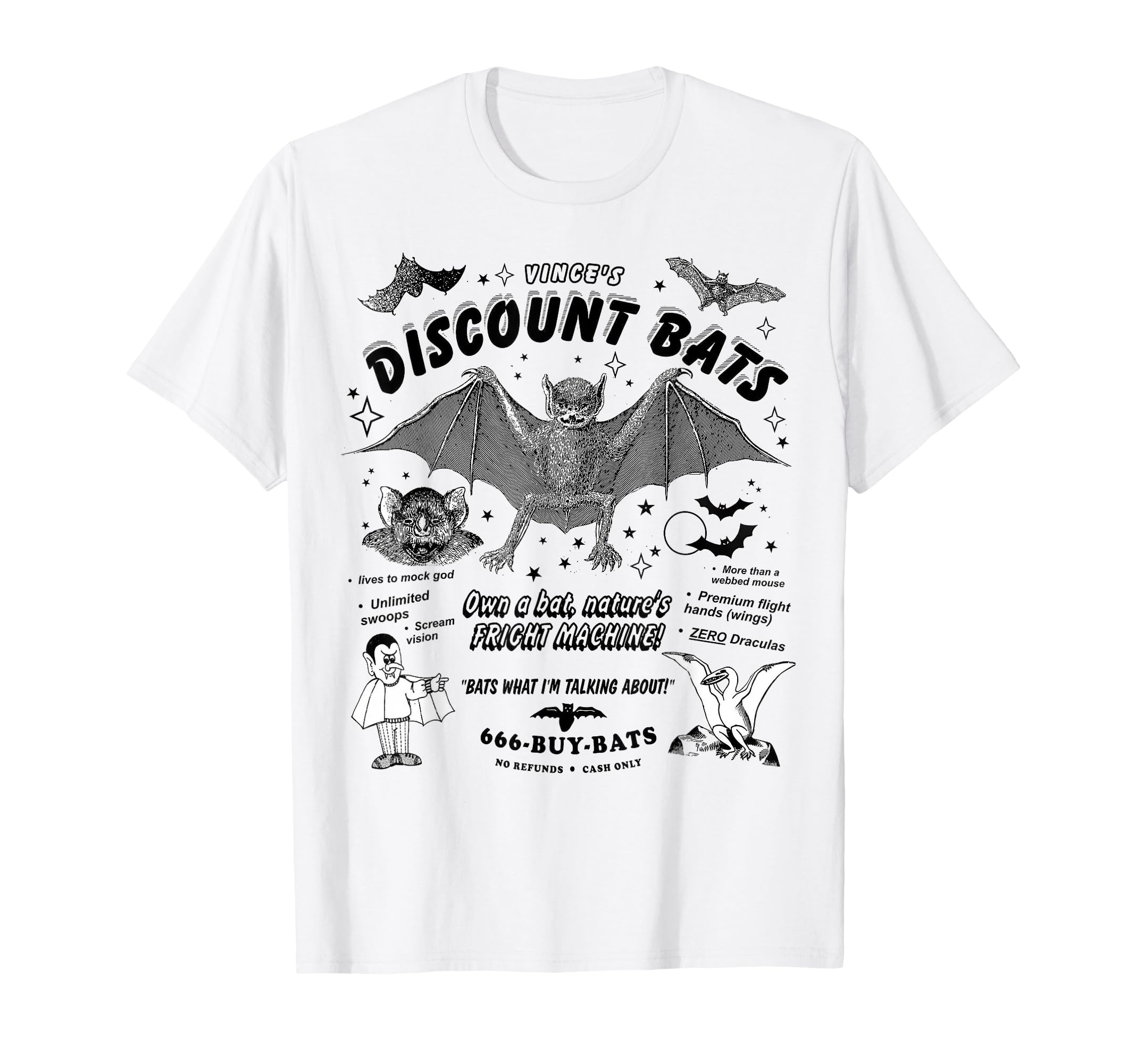 Funny Vinces Discount Bats Arcane Hoodie - Streetwear Style for Adults - T-Shirt, Sweatshirt, Hoodie