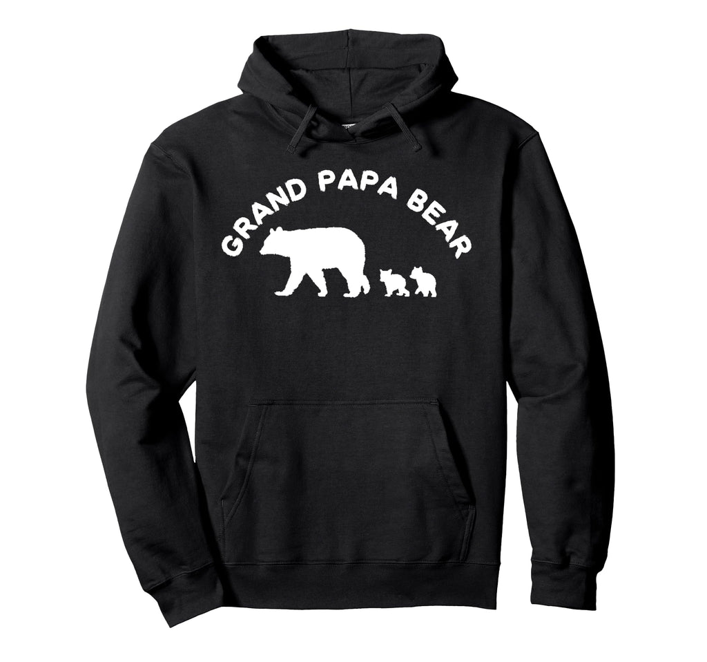 Grand Papa Bear Grandpa 2 Two Cubs Gift Hoodie - Graphic Print Unisex - T-Shirt, Sweatshirt, Hoodie