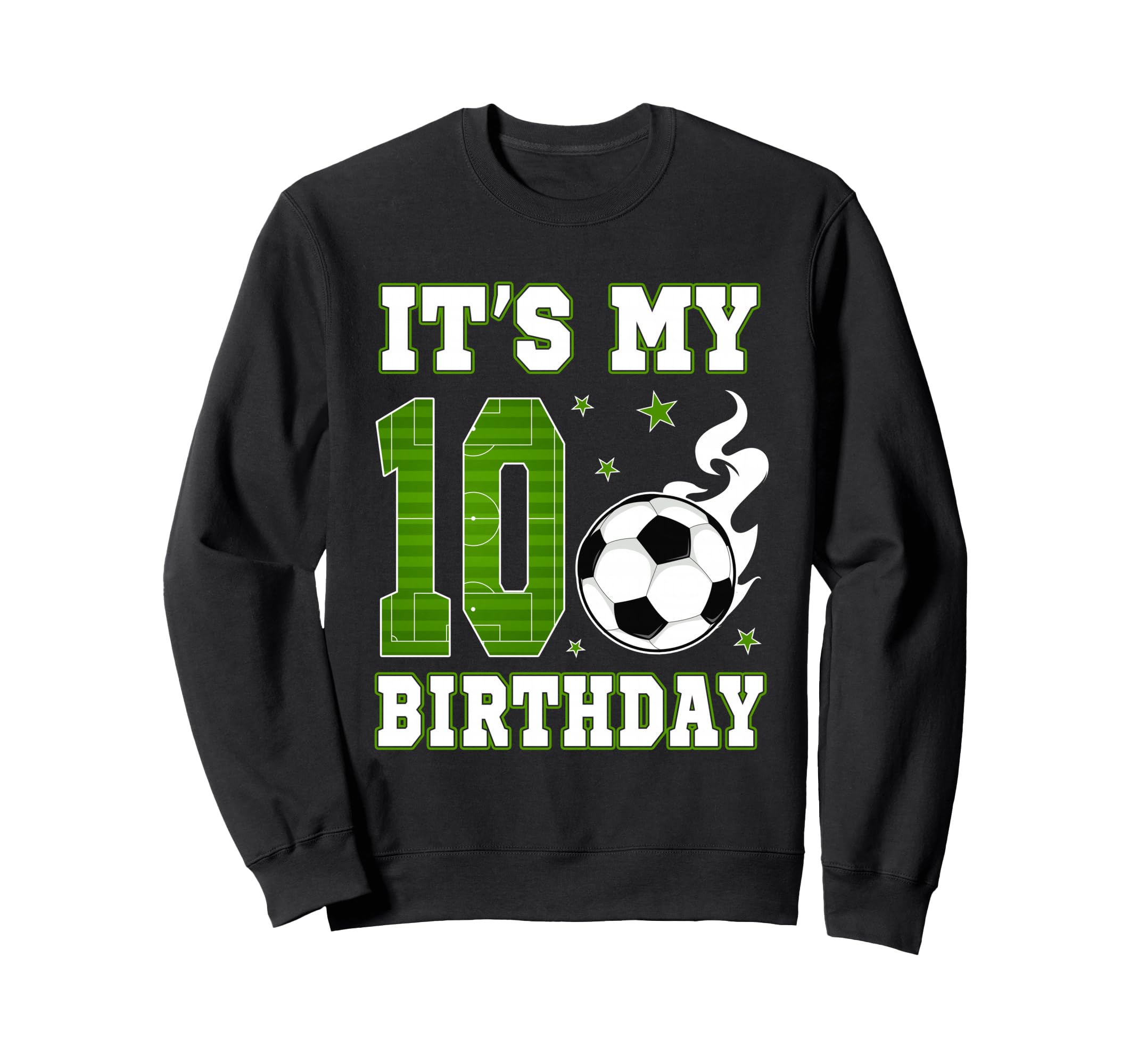 Its My 10Th Birthday Soccer 10 Years Sweatshirt - Minimalist Print Unisex - T-Shirt, Sweatshirt, Hoodie