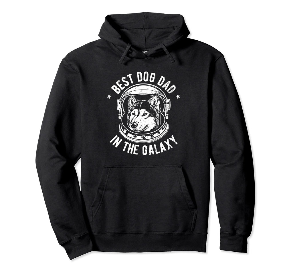 Best Siberian Husky Dog Dad Galaxy Hoodie - Unique Graphic Unisex - T-Shirt, Sweatshirt, Hoodie