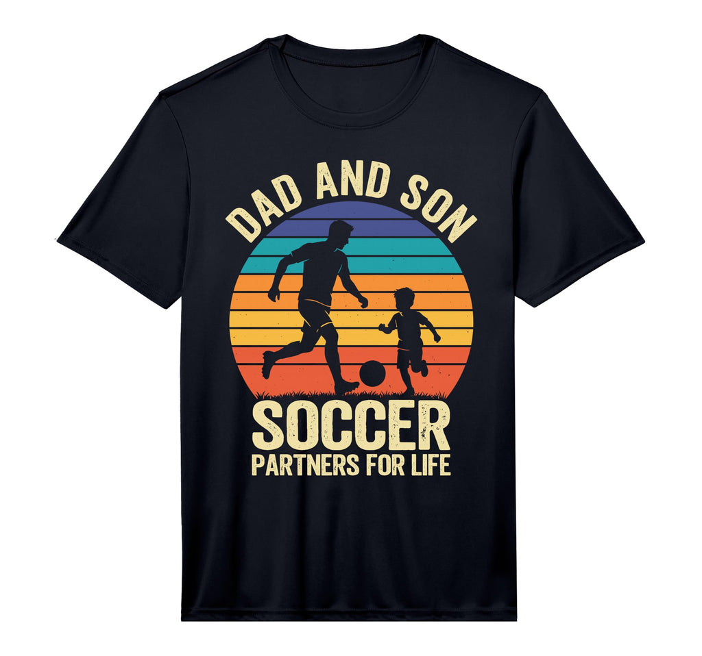 Mens Dad And Son Soccer Partners Life T-Shirt - Trendy Graphic Men Women - T-Shirt, Sweatshirt, Hoodie