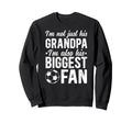 His Biggest Fan Soccer Grandpa Sweatshirt - Minimalist Print for Adults - T-Shirt, Sweatshirt, Hoodie
