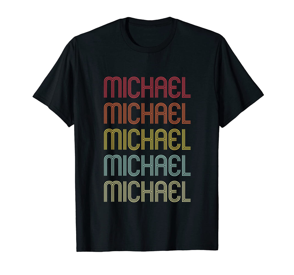 Michael Wordmark Pattern Personalized T-Shirt - Minimalist Print Men Women - T-Shirt, Sweatshirt, Hoodie