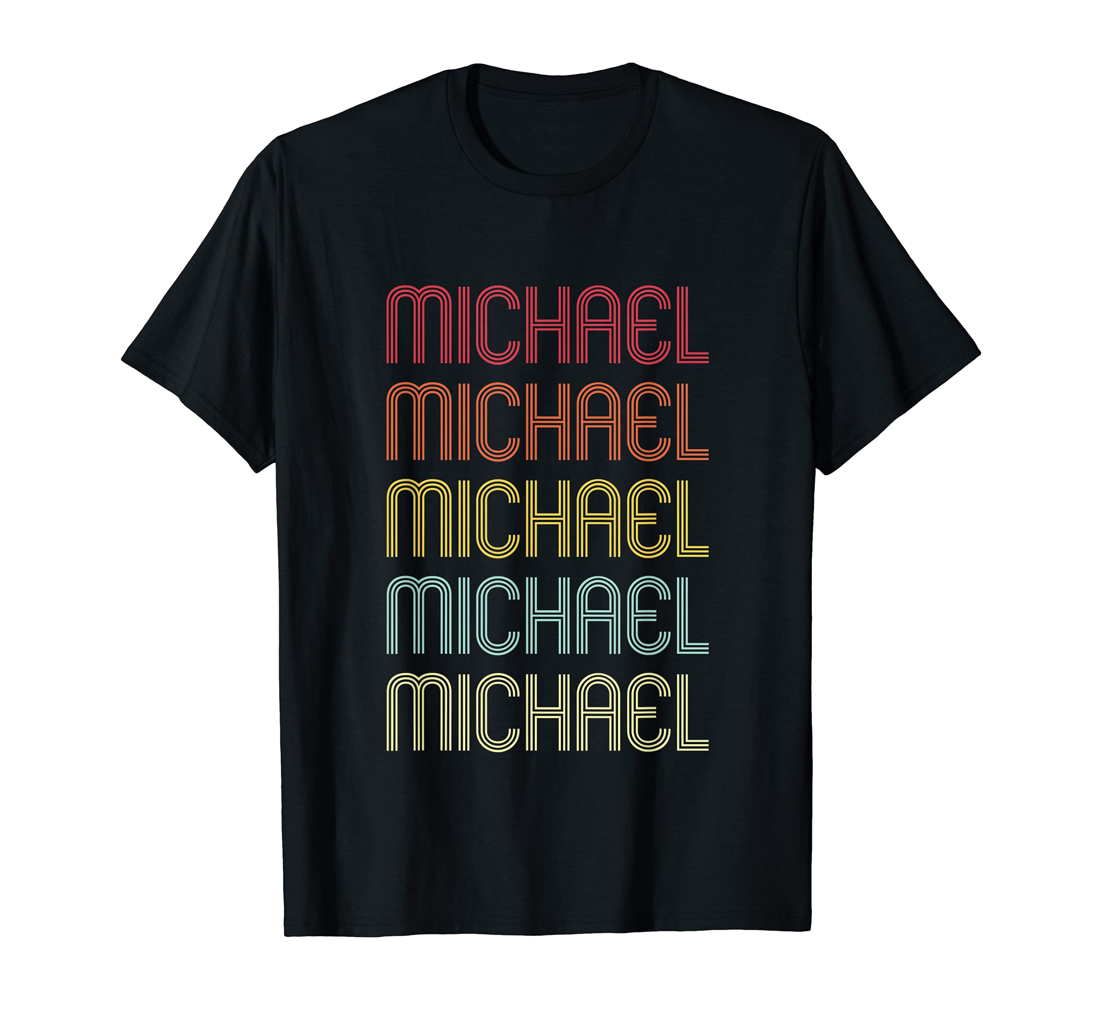 Michael Wordmark Pattern Personalized T-Shirt - Minimalist Print Men Women - T-Shirt, Sweatshirt, Hoodie