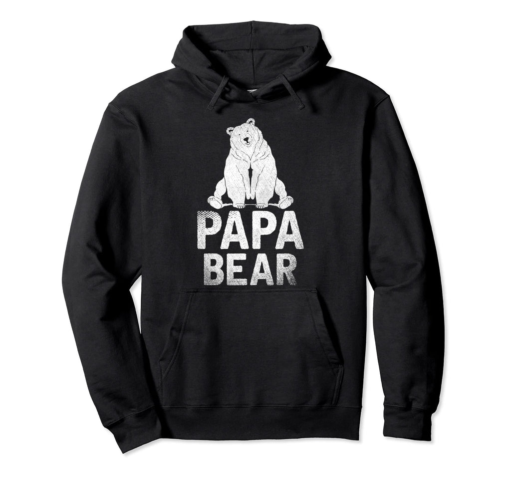 Bear Family Dad Animal Daddy Fathers Day Hoodie - Graphic Print Unisex - T-Shirt, Sweatshirt, Hoodie