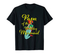 Papa Birthday Mermaid Daughter Bday T-Shirt - Minimalist Print Men Women - T-Shirt, Sweatshirt, Hoodie